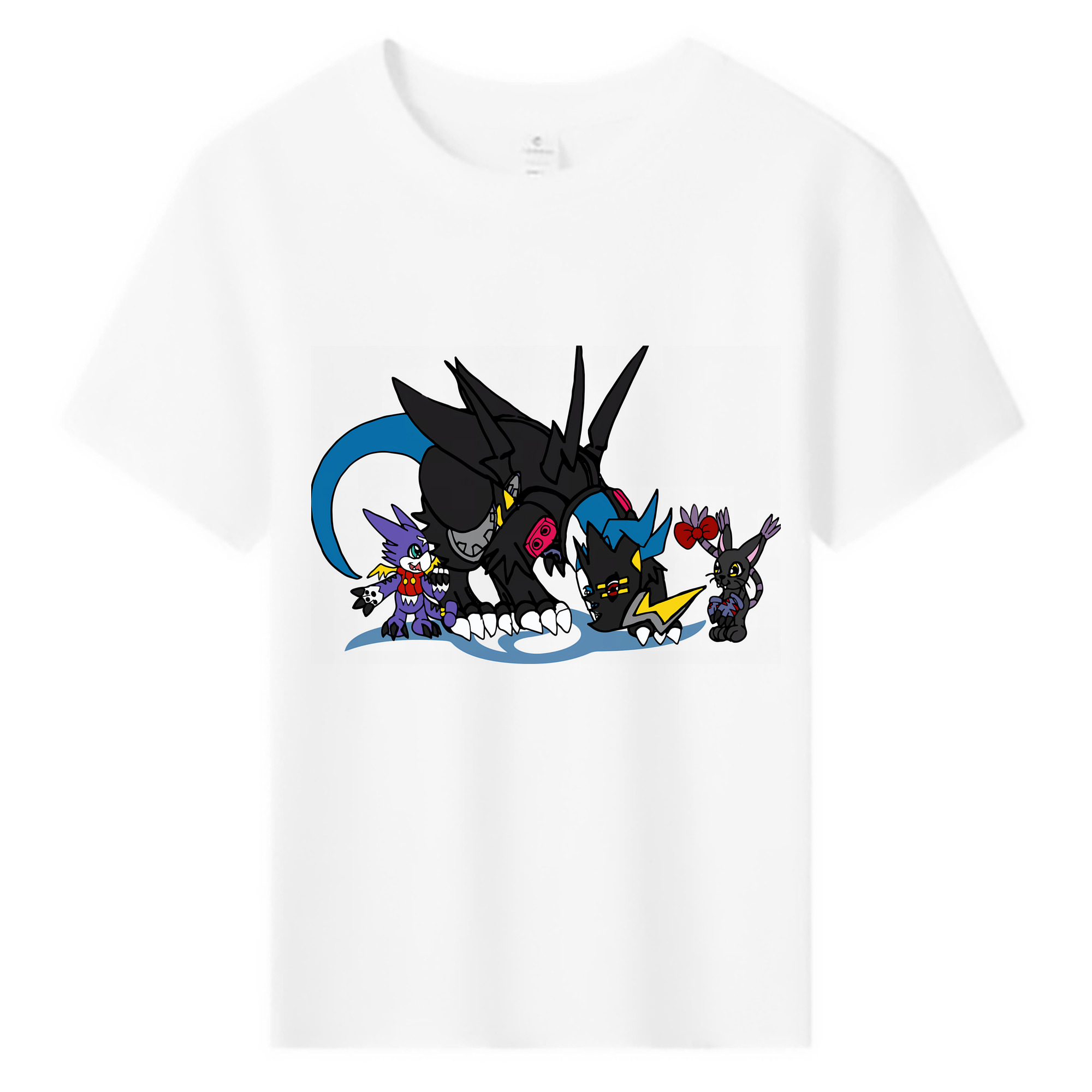 （画像用） Digimon デジタルモンスター/デジモン 綿100％キッズTシャツ（フロントプリント）
