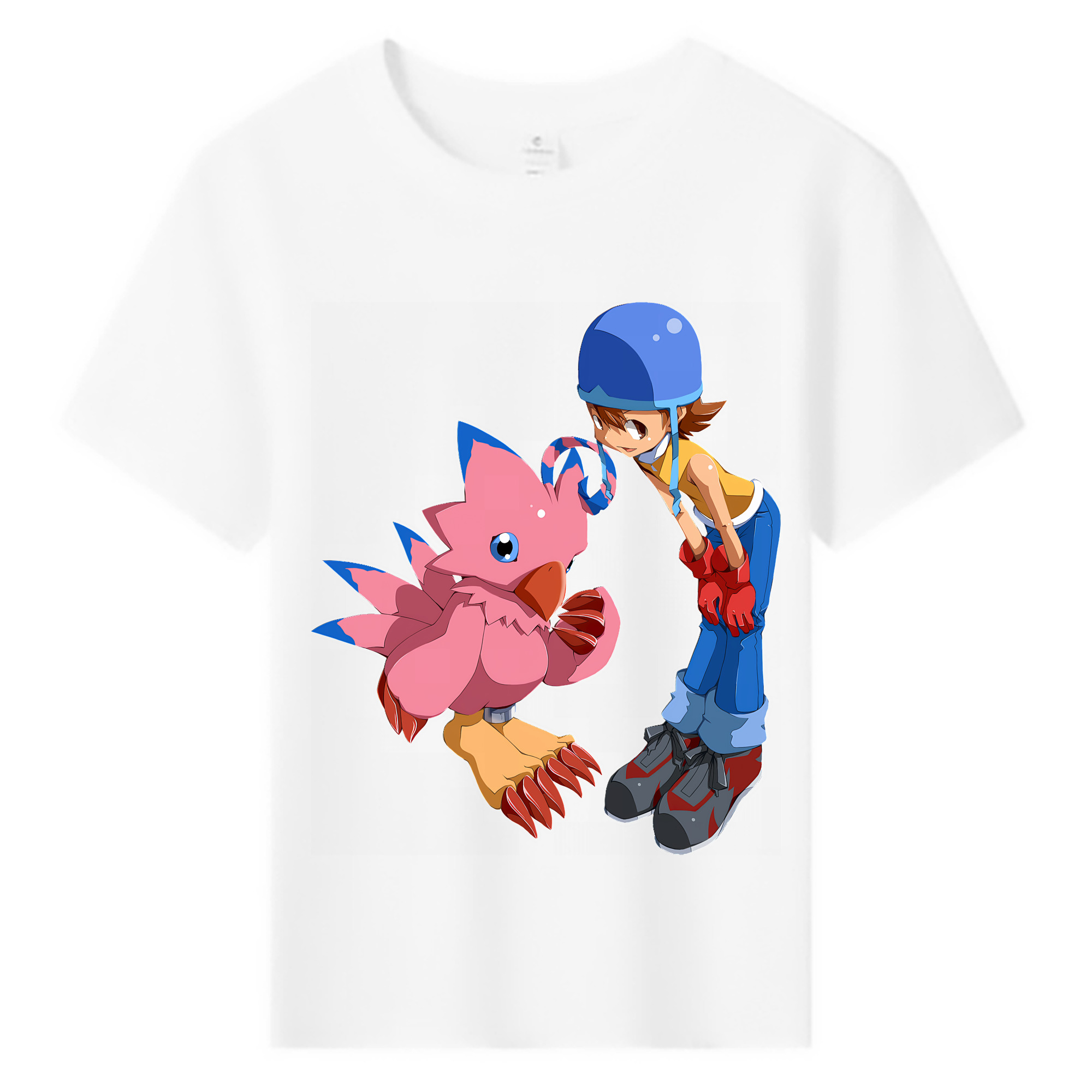 （画像用） Digimon デジタルモンスター/デジモン 綿100％キッズTシャツ（フロントプリント）