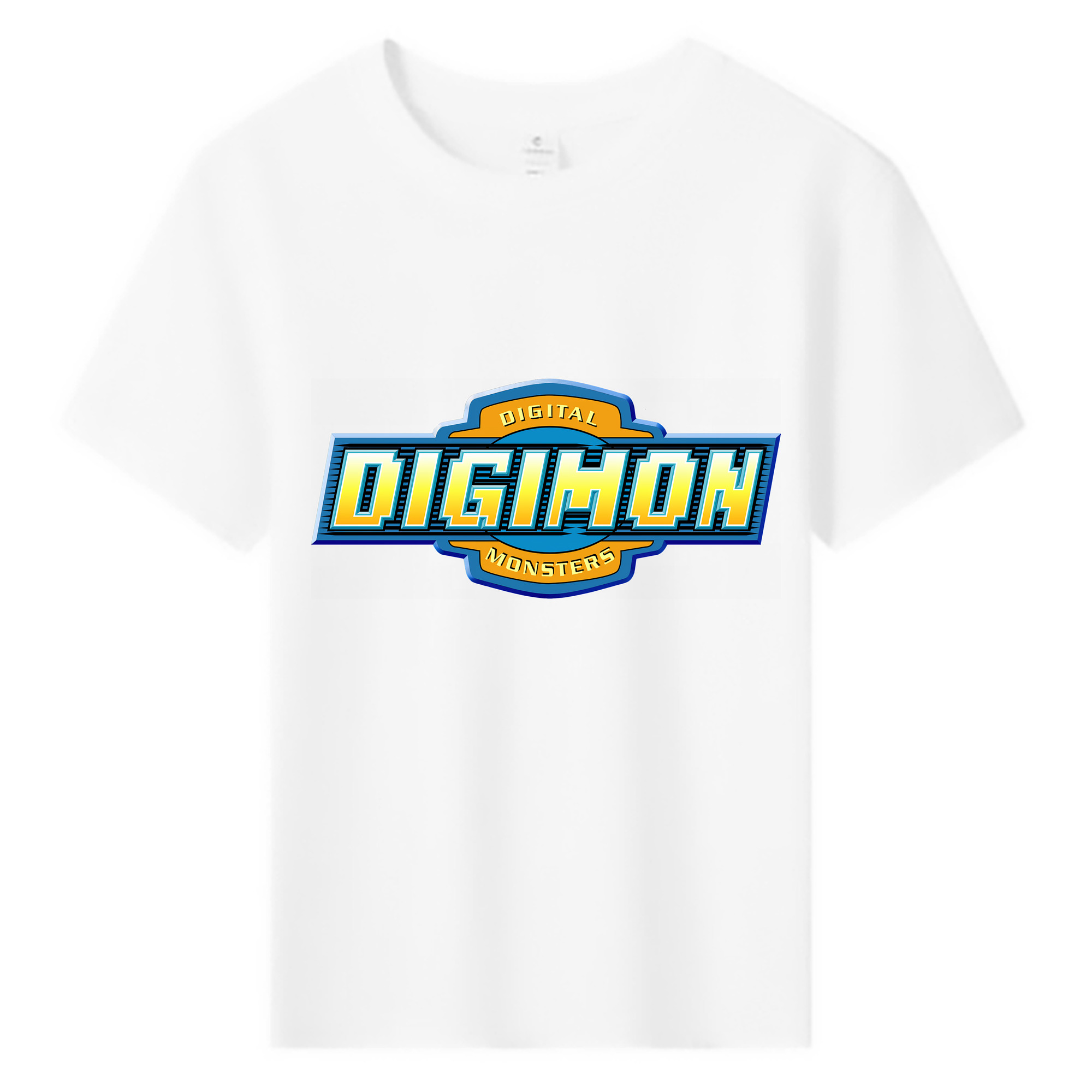 （画像用） Digimon デジタルモンスター/デジモン 綿100％キッズTシャツ（フロントプリント）