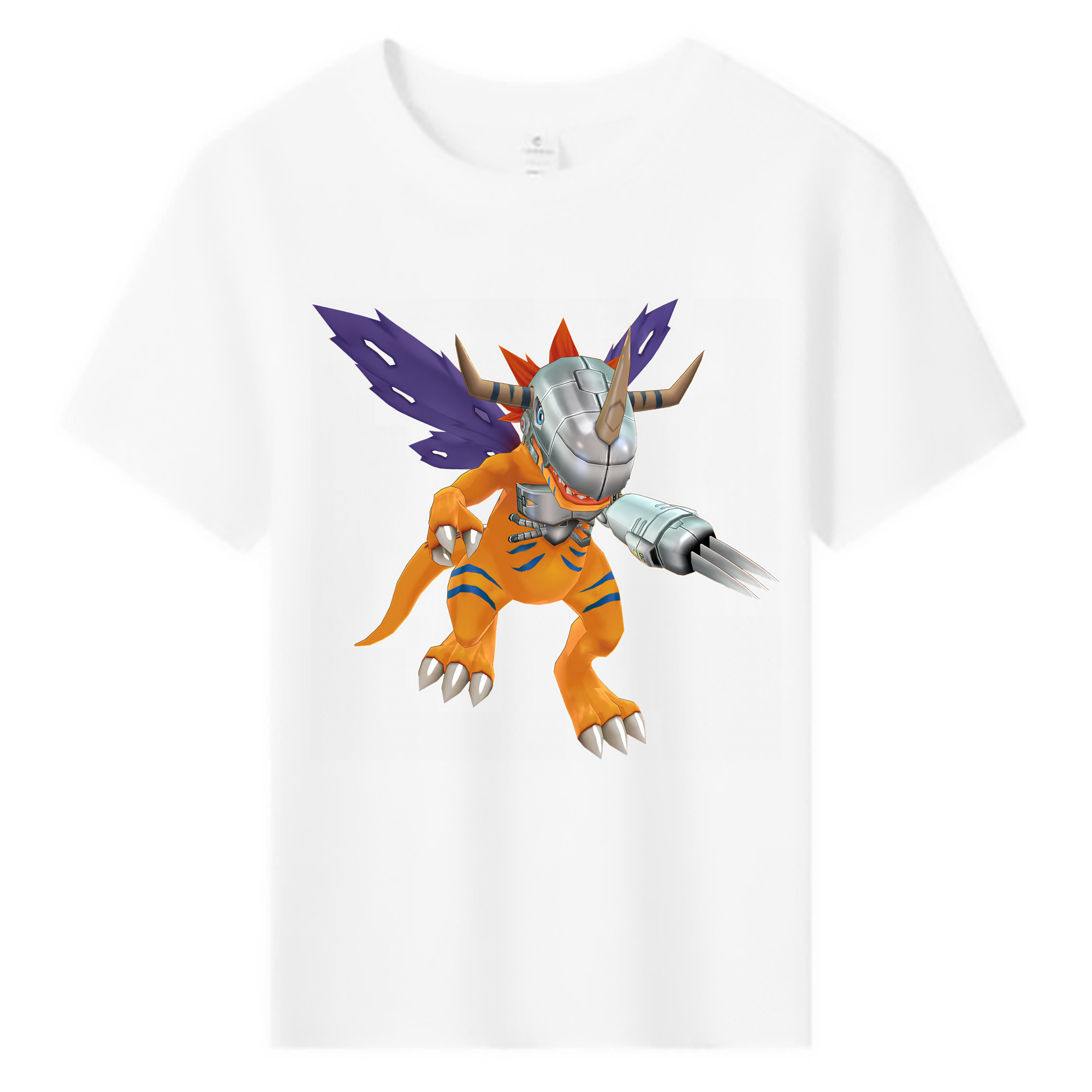 （画像用） Digimon デジタルモンスター/デジモン 綿100％キッズTシャツ（フロントプリント）