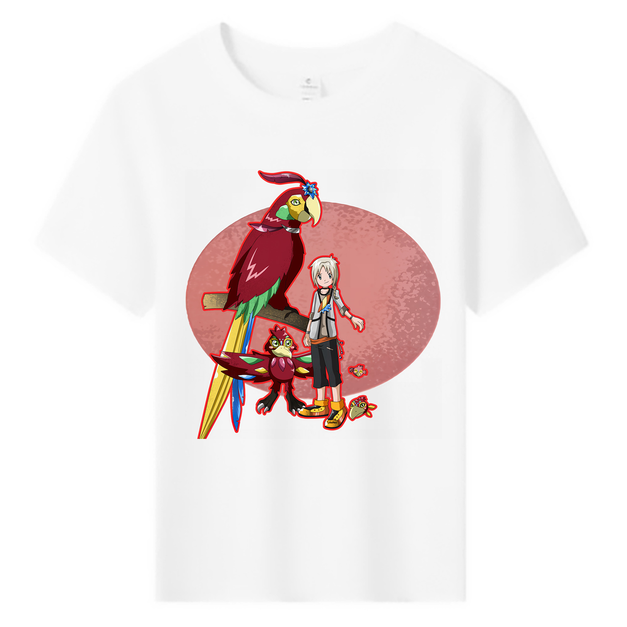 （画像用） Digimon デジタルモンスター/デジモン 綿100％キッズTシャツ（フロントプリント）