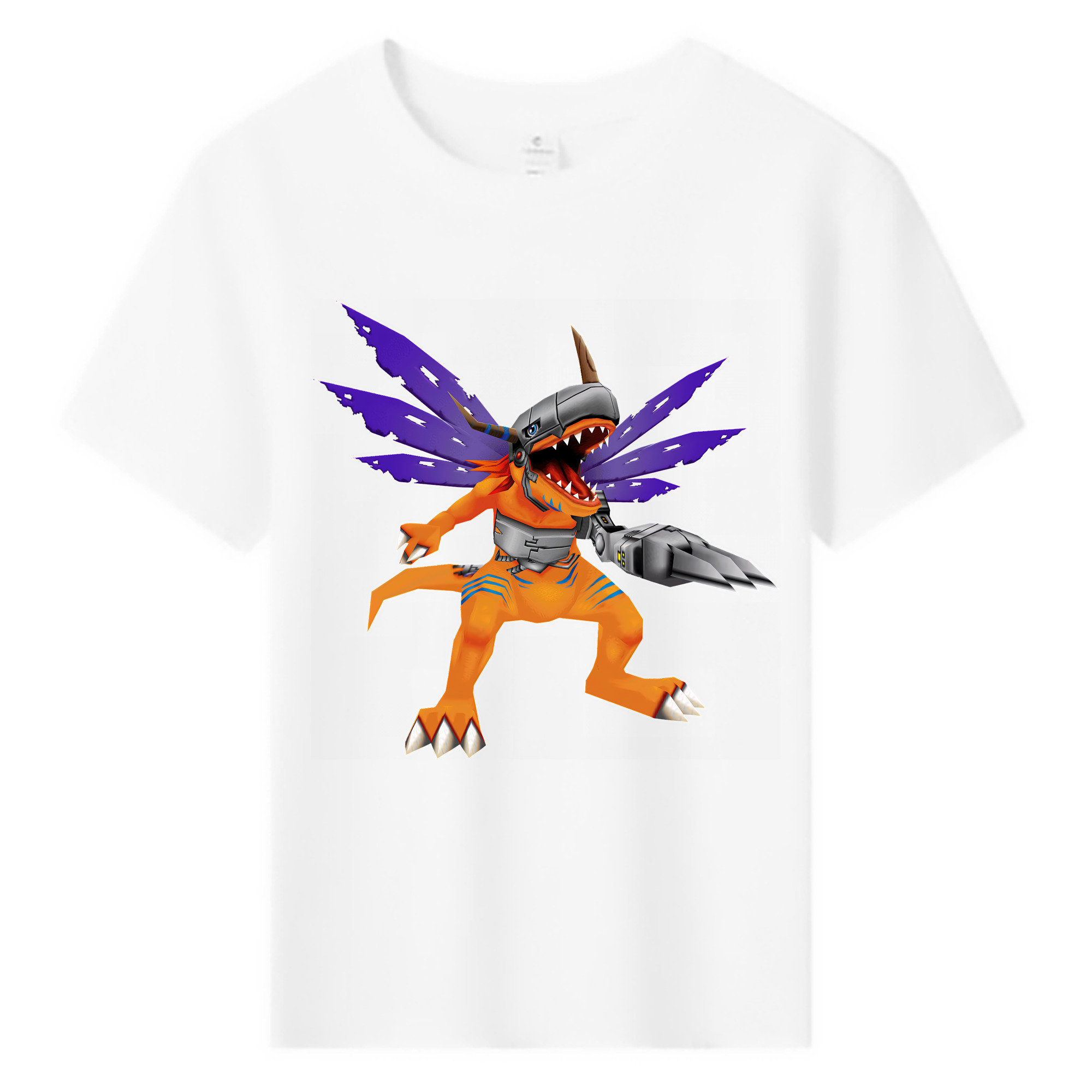 （画像用） Digimon デジタルモンスター/デジモン 綿100％キッズTシャツ（フロントプリント）