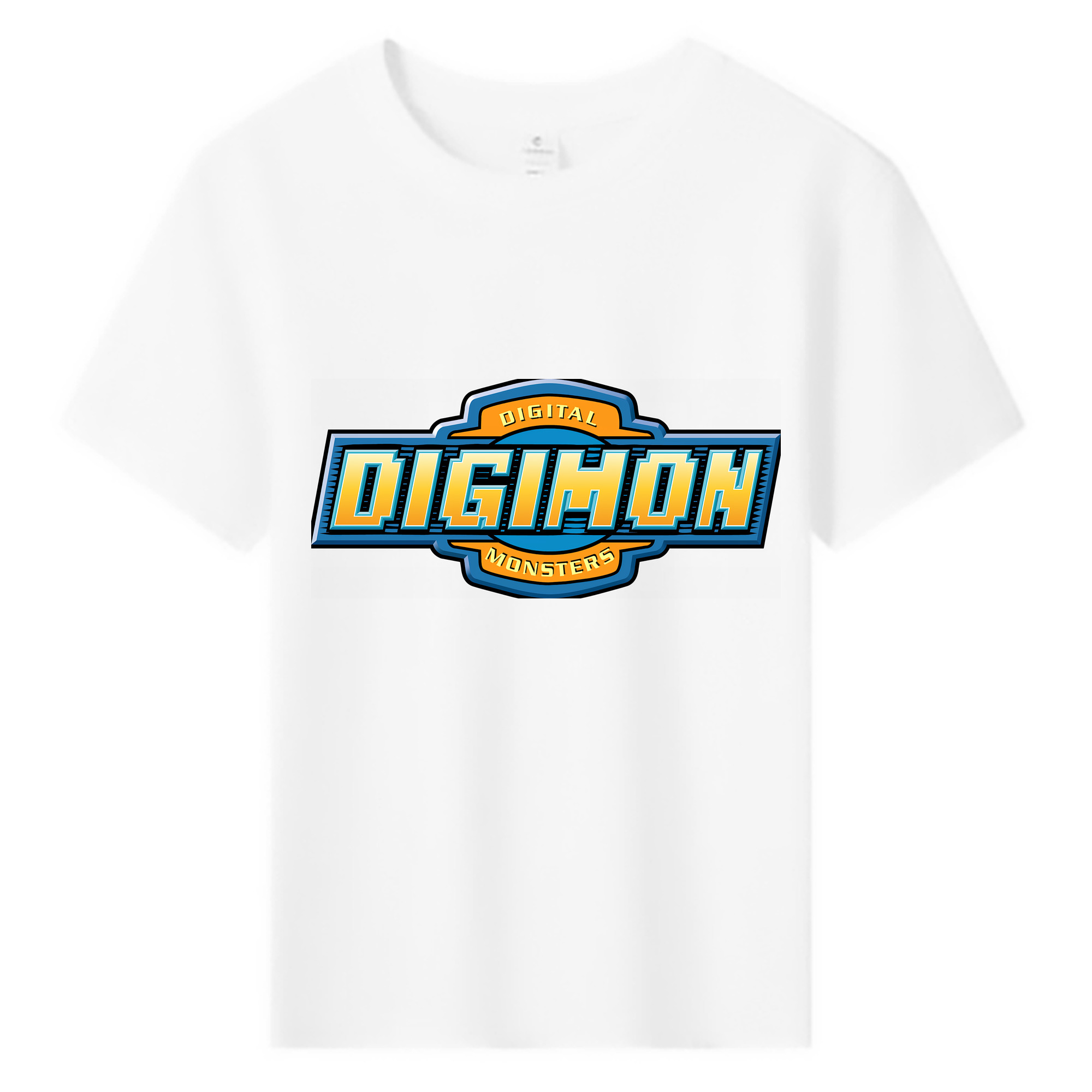 （画像用） Digimon デジタルモンスター/デジモン 綿100％キッズTシャツ（フロントプリント）