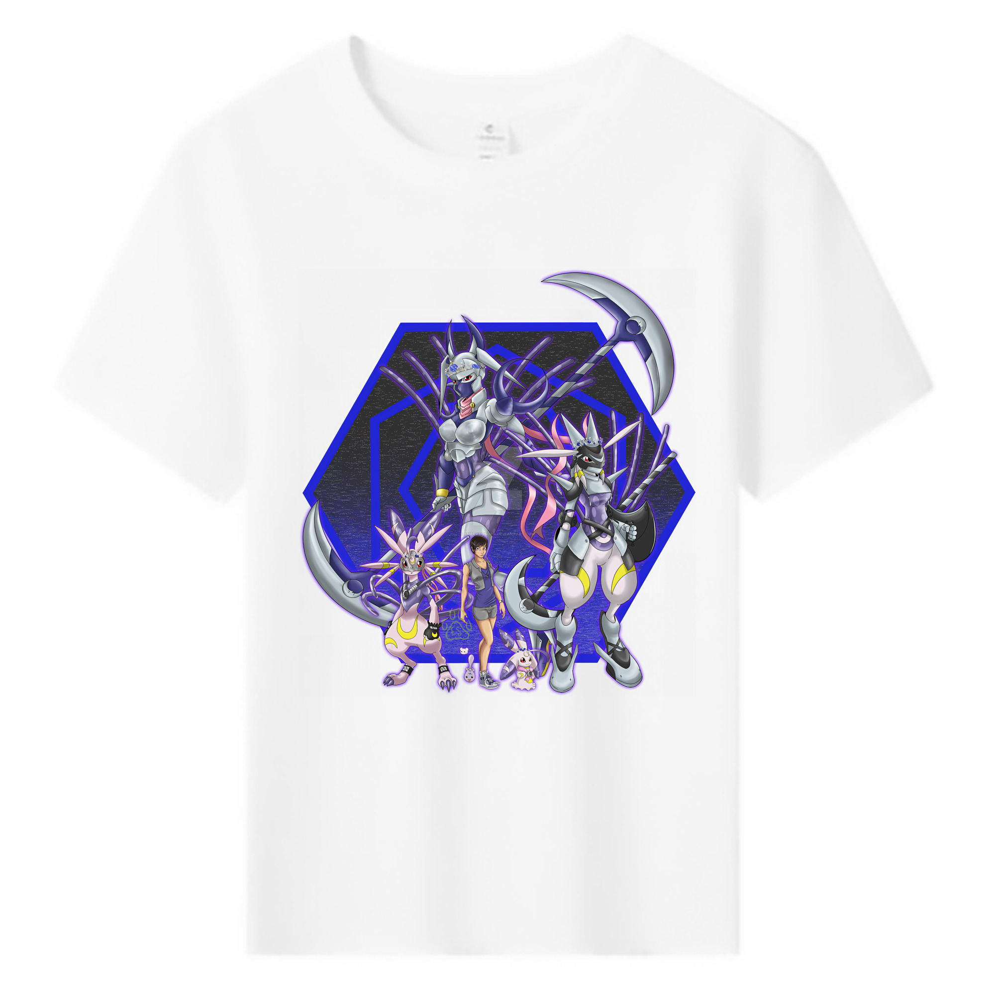 （画像用） Digimon デジタルモンスター/デジモン 綿100％キッズTシャツ（フロントプリント）