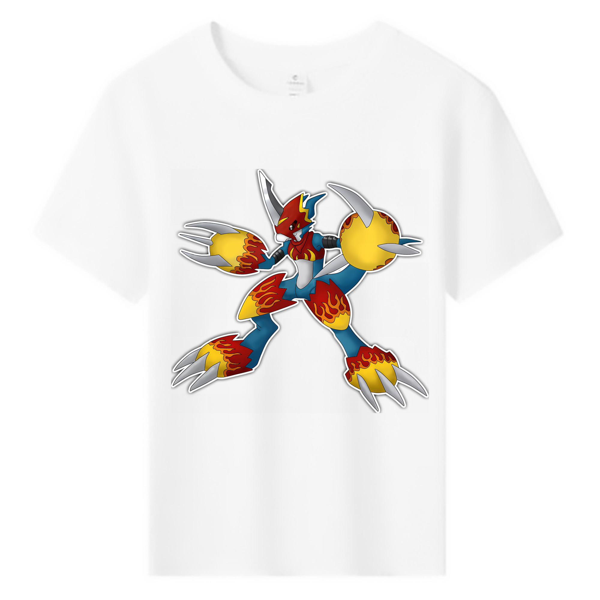 （画像用） Digimon デジタルモンスター/デジモン 綿100％キッズTシャツ（フロントプリント）