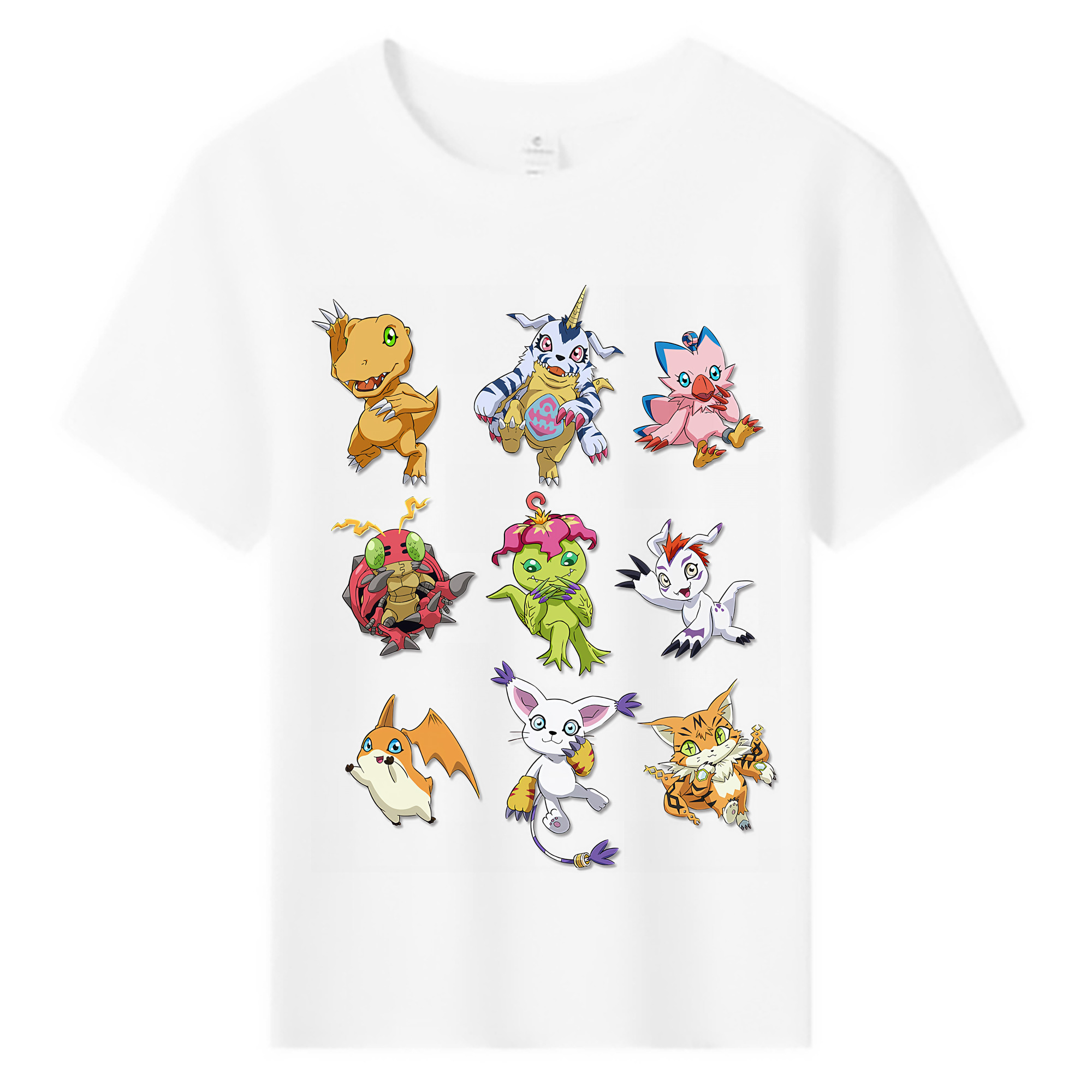 （画像用） Digimon デジタルモンスター/デジモン 綿100％キッズTシャツ（フロントプリント）