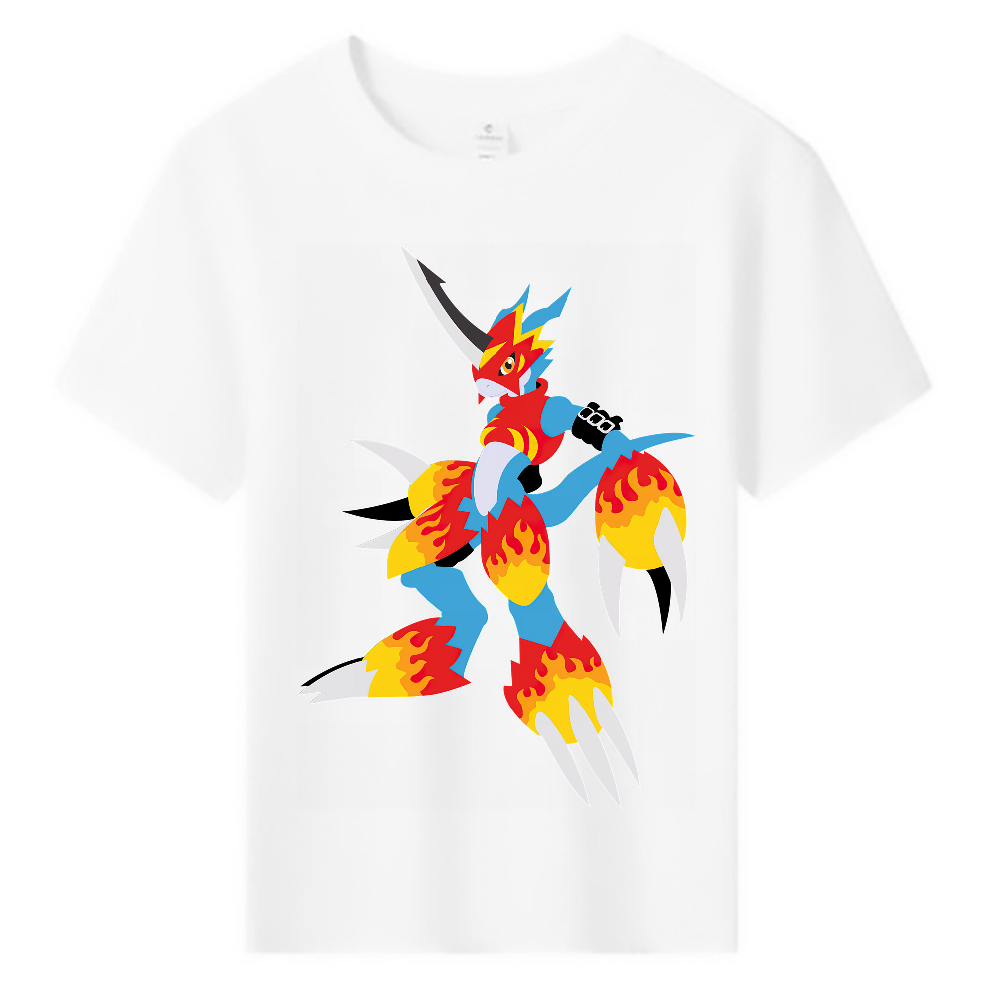 （画像用） Digimon デジタルモンスター/デジモン 綿100％キッズTシャツ（フロントプリント）