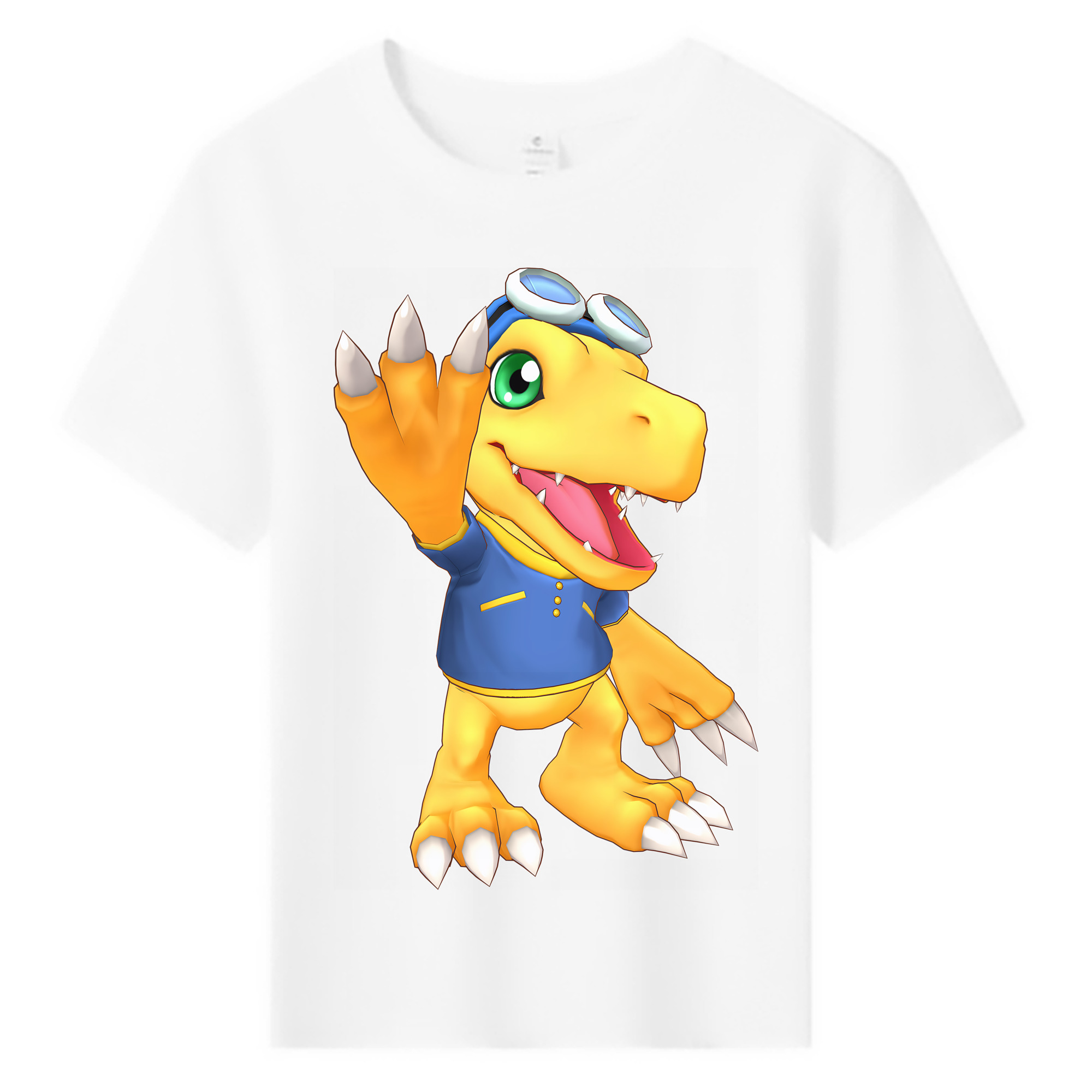 （画像用） Digimon デジタルモンスター/デジモン 綿100％キッズTシャツ（フロントプリント）