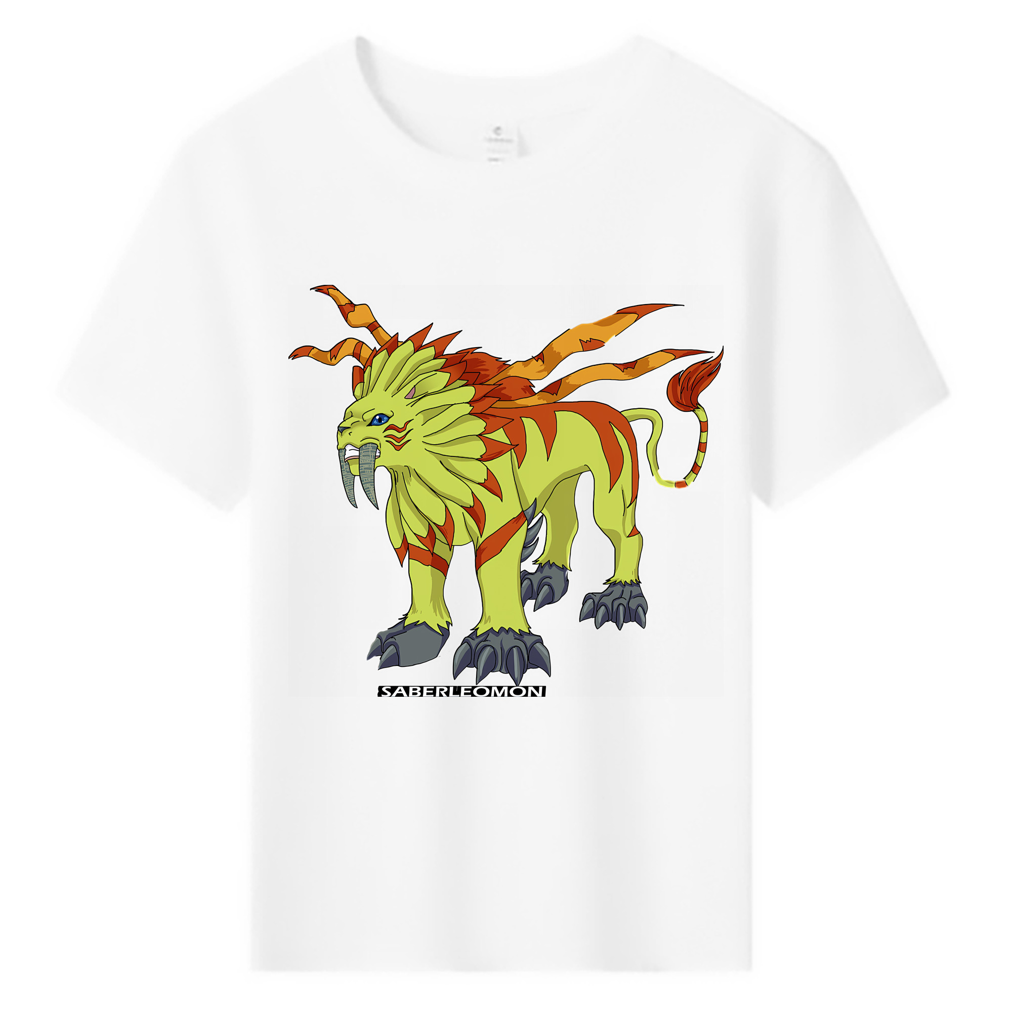 （画像用） Digimon デジタルモンスター/デジモン 綿100％キッズTシャツ（フロントプリント）