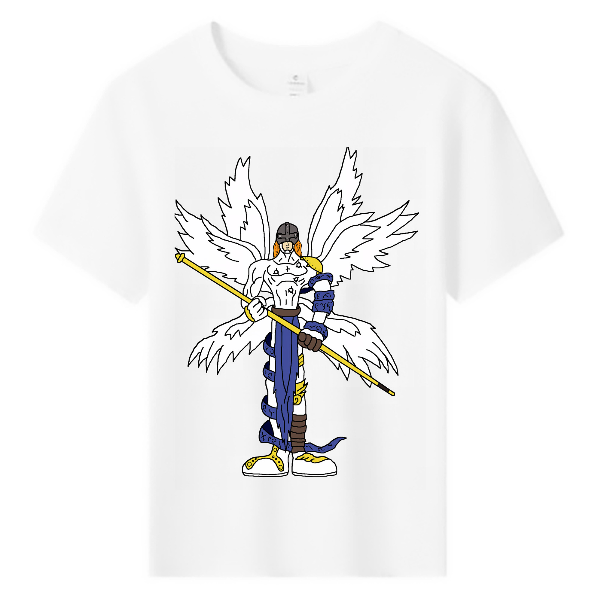 （画像用） Digimon デジタルモンスター/デジモン 綿100％キッズTシャツ（フロントプリント）
