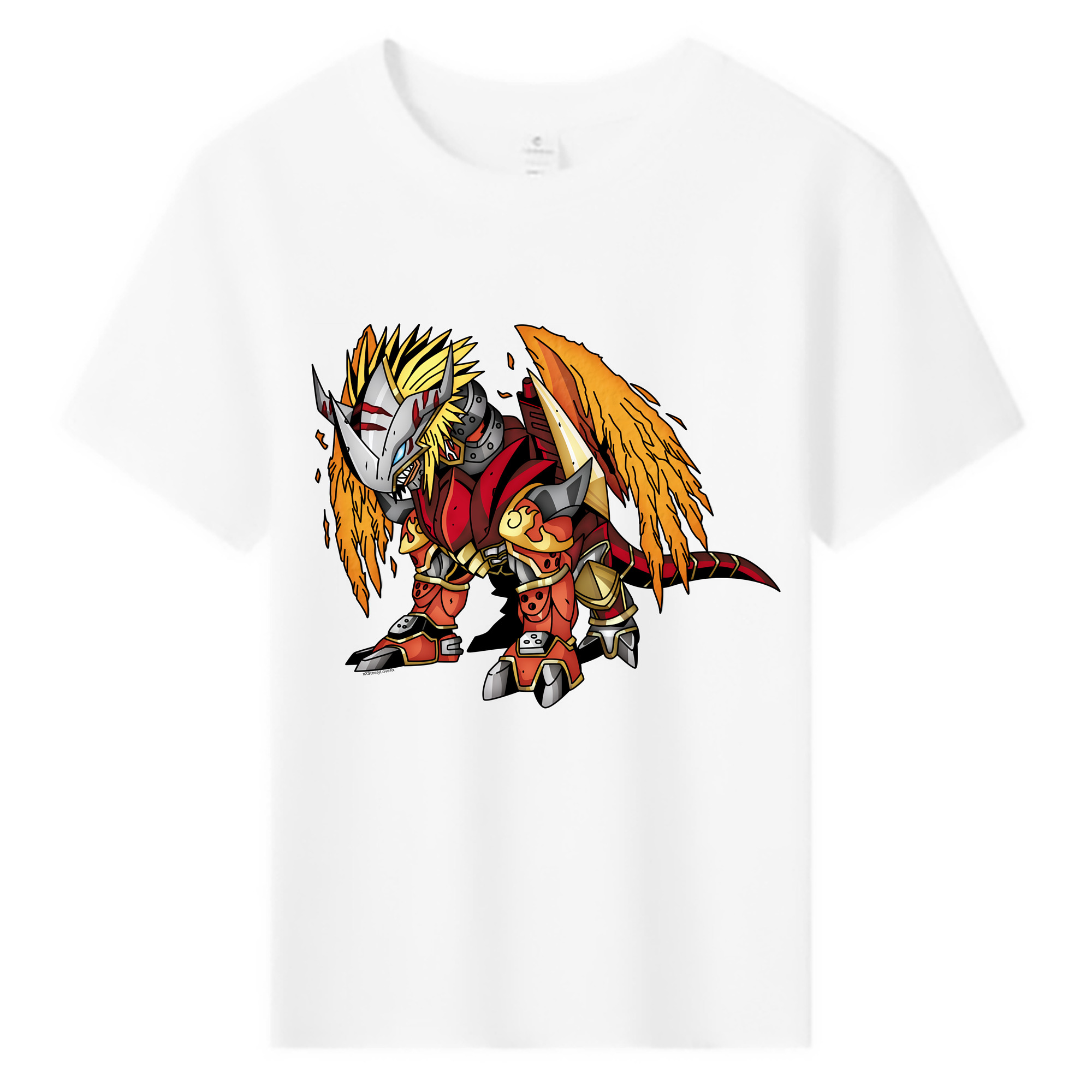 （画像用） Digimon デジタルモンスター/デジモン 綿100％キッズTシャツ（フロントプリント）