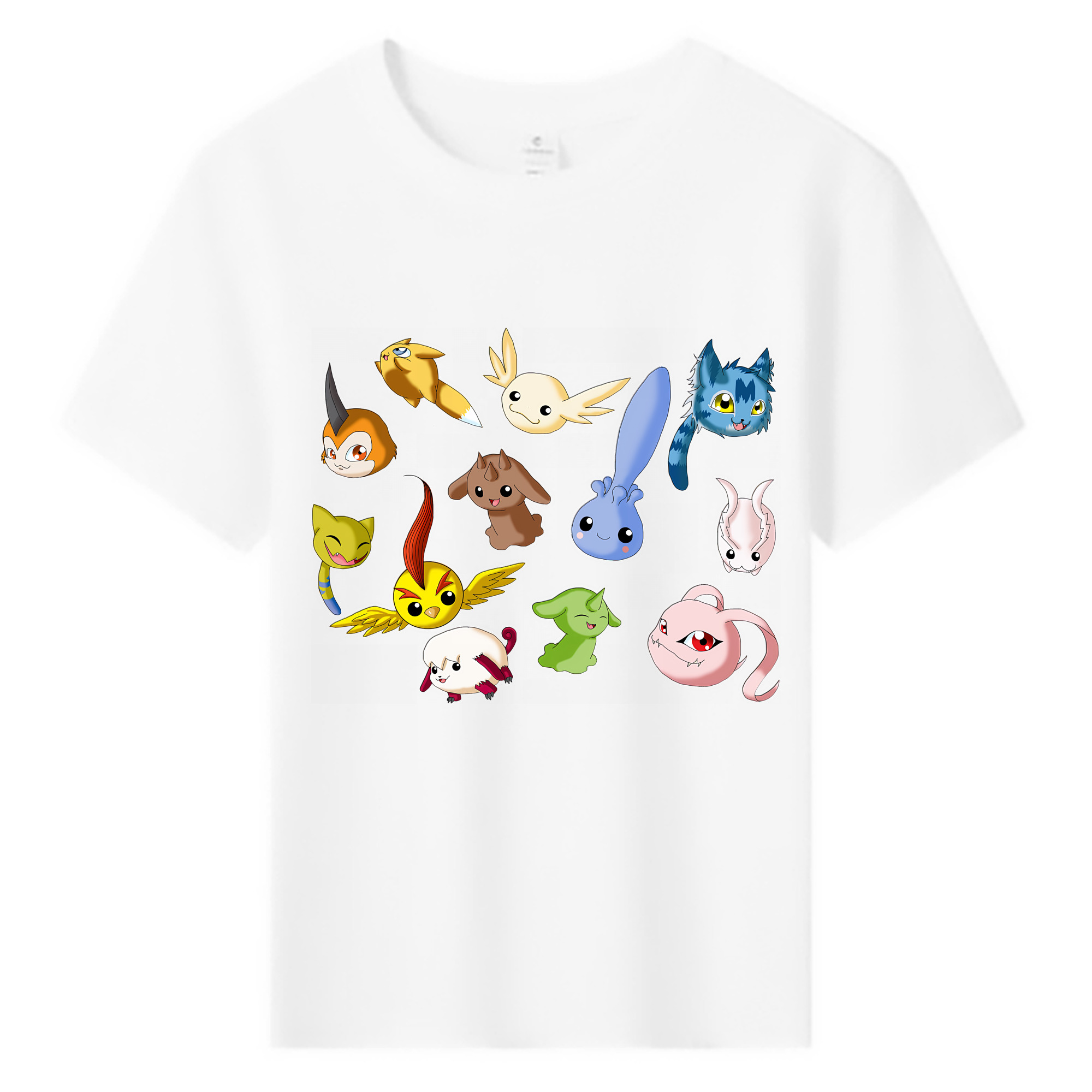 （画像用） Digimon デジタルモンスター/デジモン 綿100％キッズTシャツ（フロントプリント）