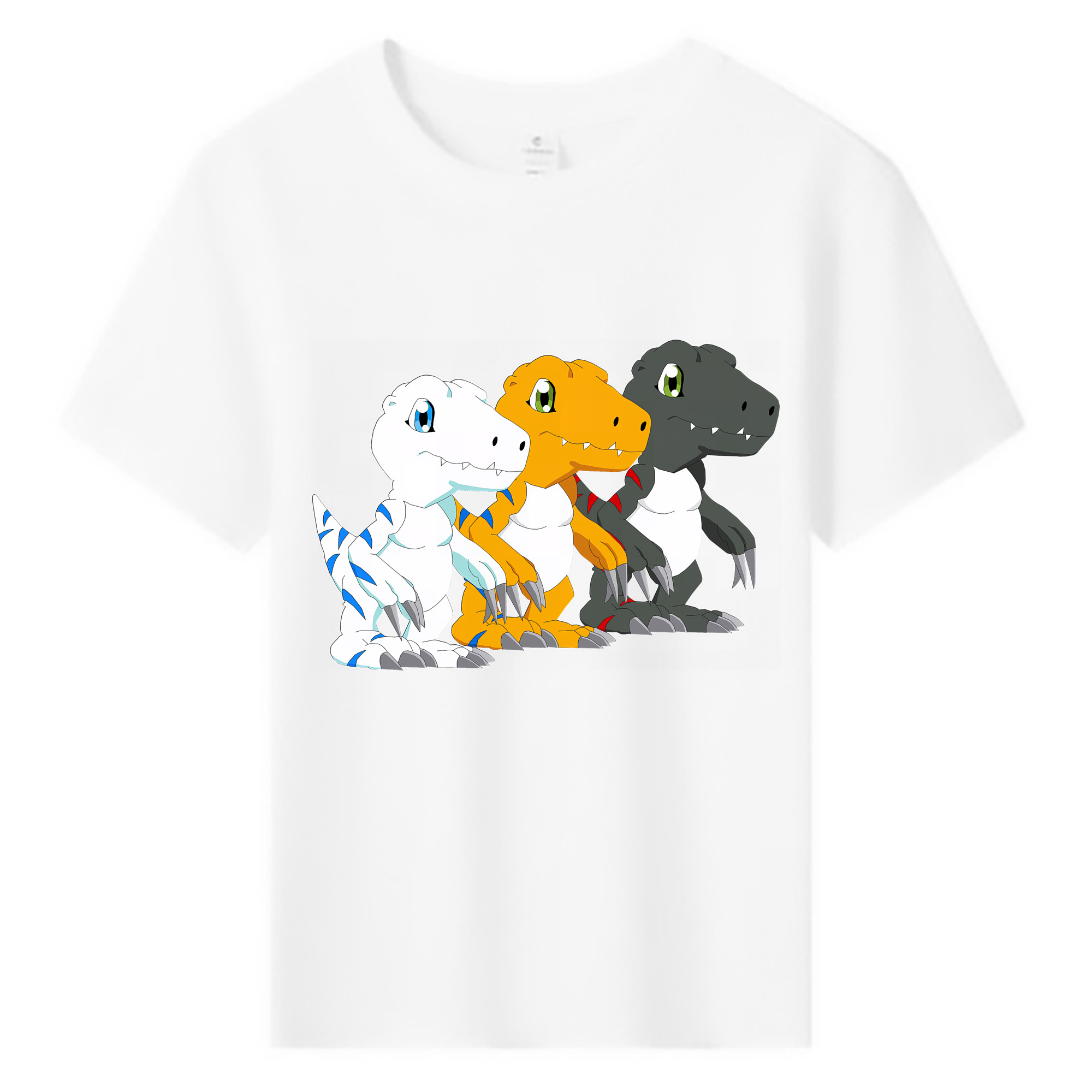 （画像用） Digimon デジタルモンスター/デジモン 綿100％キッズTシャツ（フロントプリント）