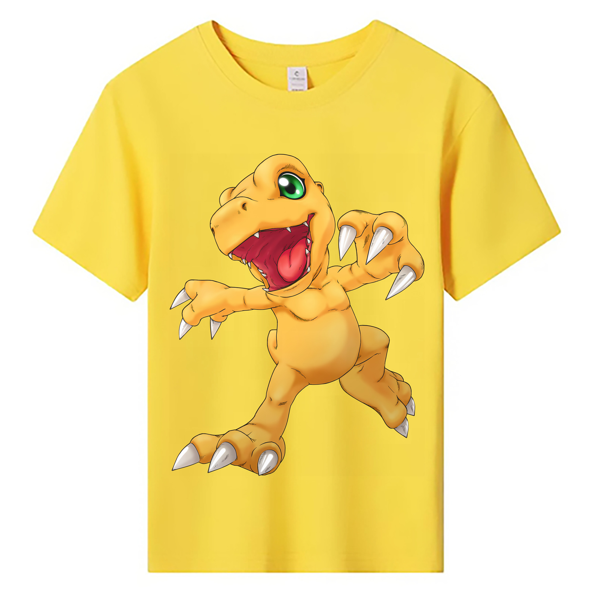 （画像用） Digimon デジタルモンスター/デジモン 綿100％キッズTシャツ（フロントプリント）