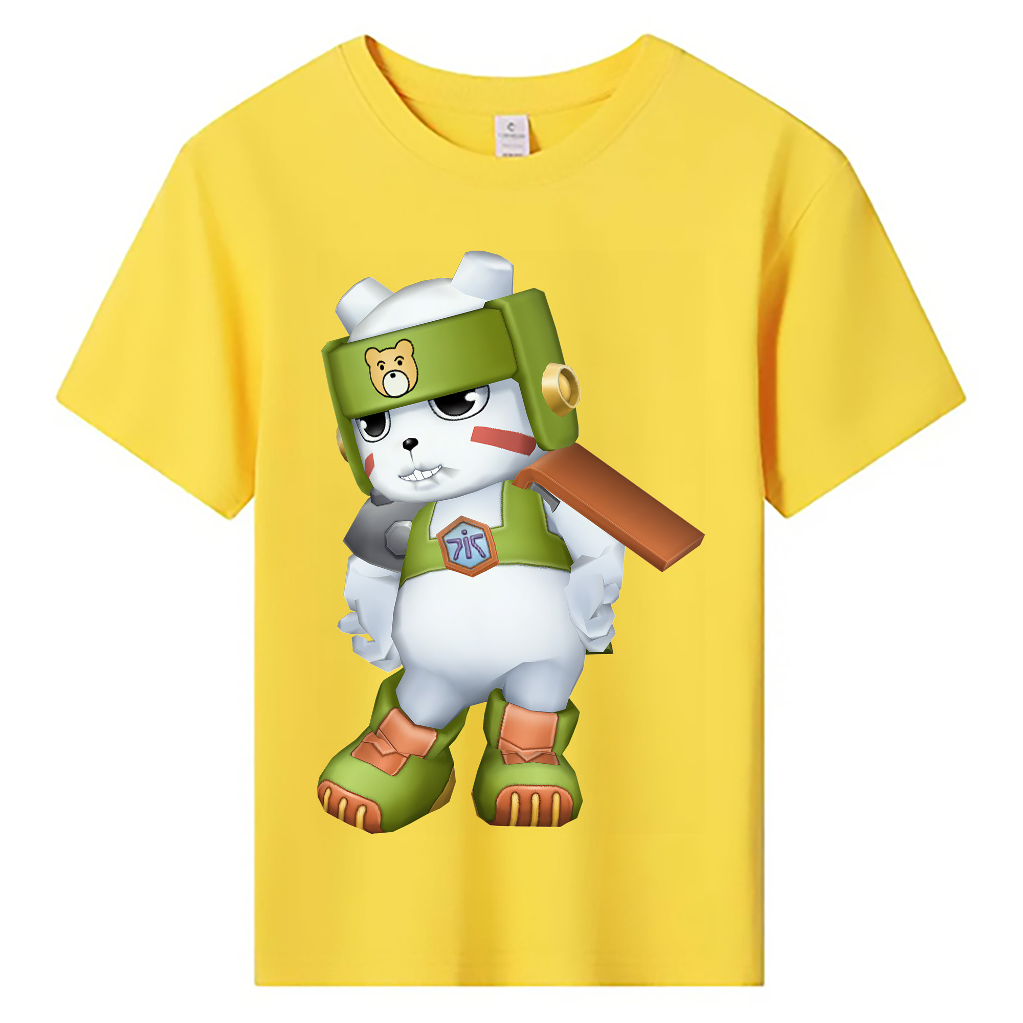 （画像用） Digimon デジタルモンスター/デジモン 綿100％キッズTシャツ（フロントプリント）