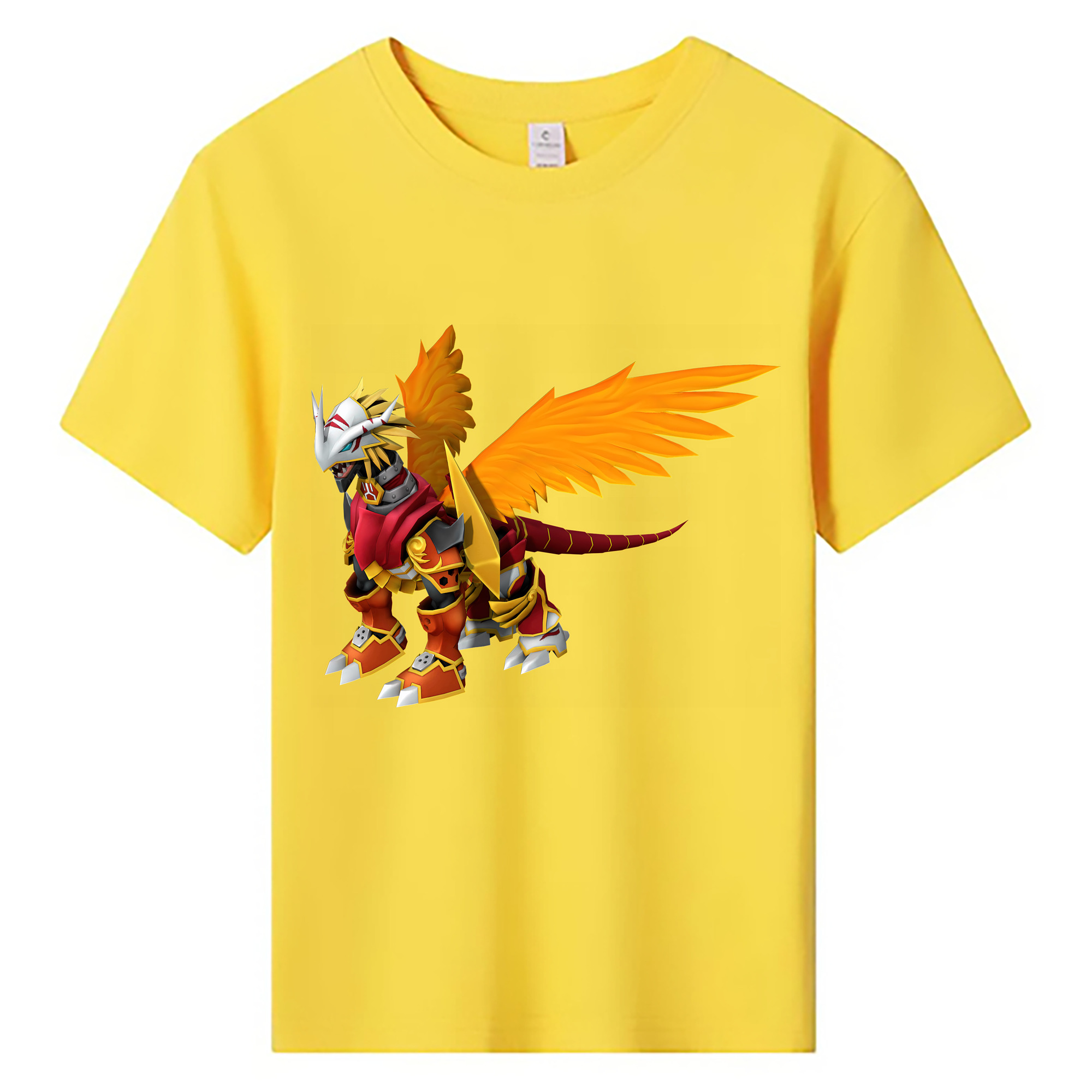 （画像用） Digimon デジタルモンスター/デジモン 綿100％キッズTシャツ（フロントプリント）