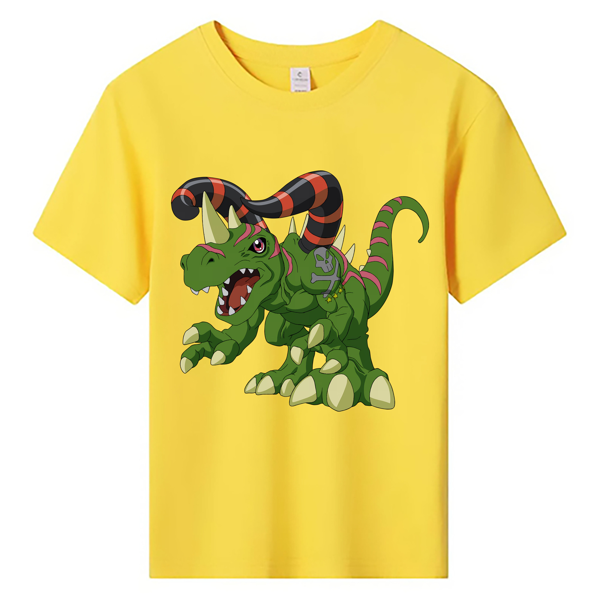 （画像用） Digimon デジタルモンスター/デジモン 綿100％キッズTシャツ（フロントプリント）