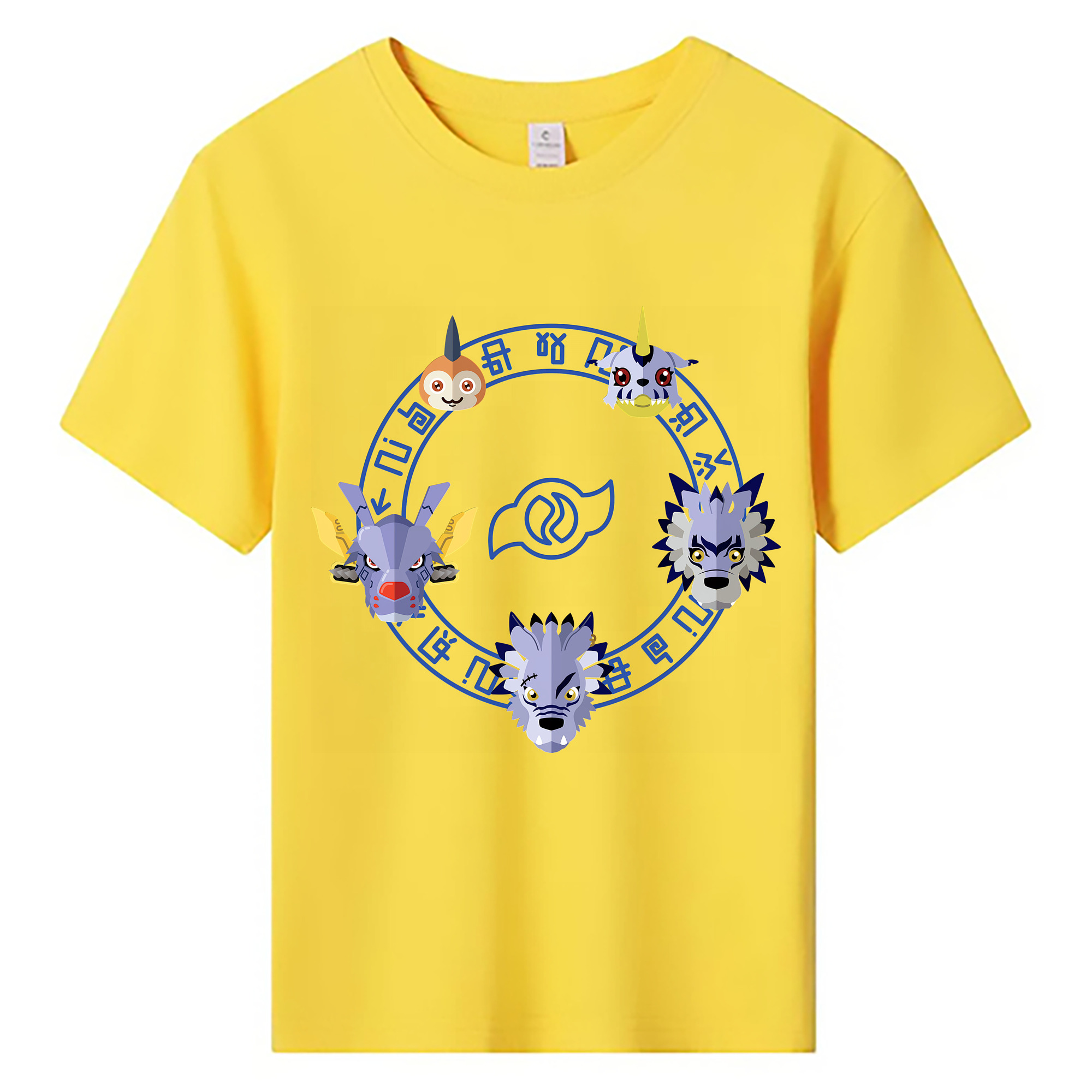 （画像用） Digimon デジタルモンスター/デジモン 綿100％キッズTシャツ（フロントプリント）