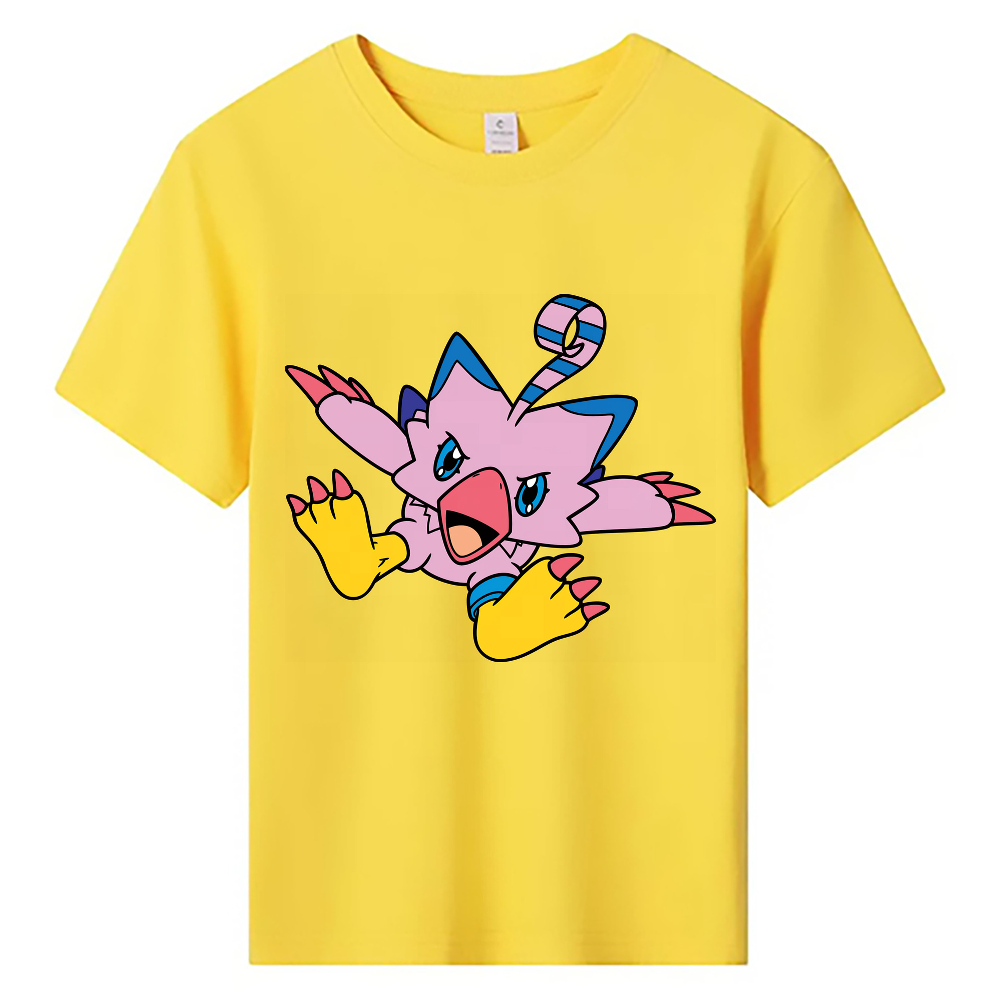 （画像用） Digimon デジタルモンスター/デジモン 綿100％キッズTシャツ（フロントプリント）