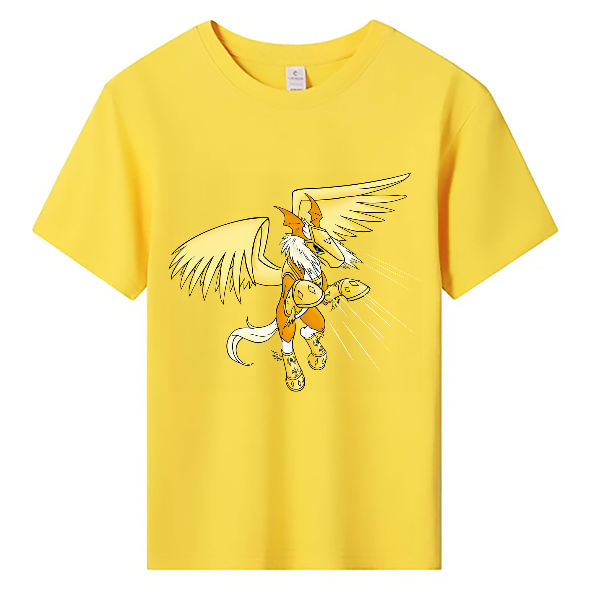 （画像用） Digimon デジタルモンスター/デジモン 綿100％キッズTシャツ（フロントプリント）