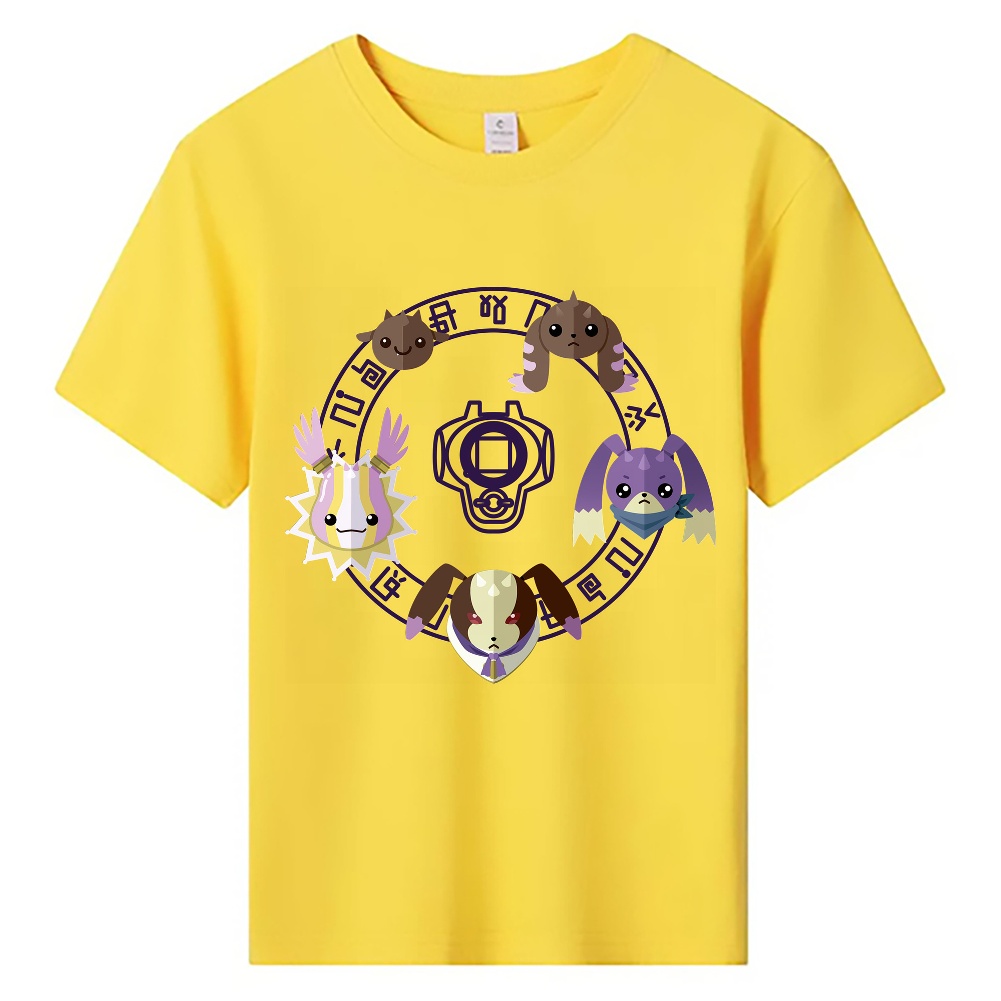 （画像用） Digimon デジタルモンスター/デジモン 綿100％キッズTシャツ（フロントプリント）