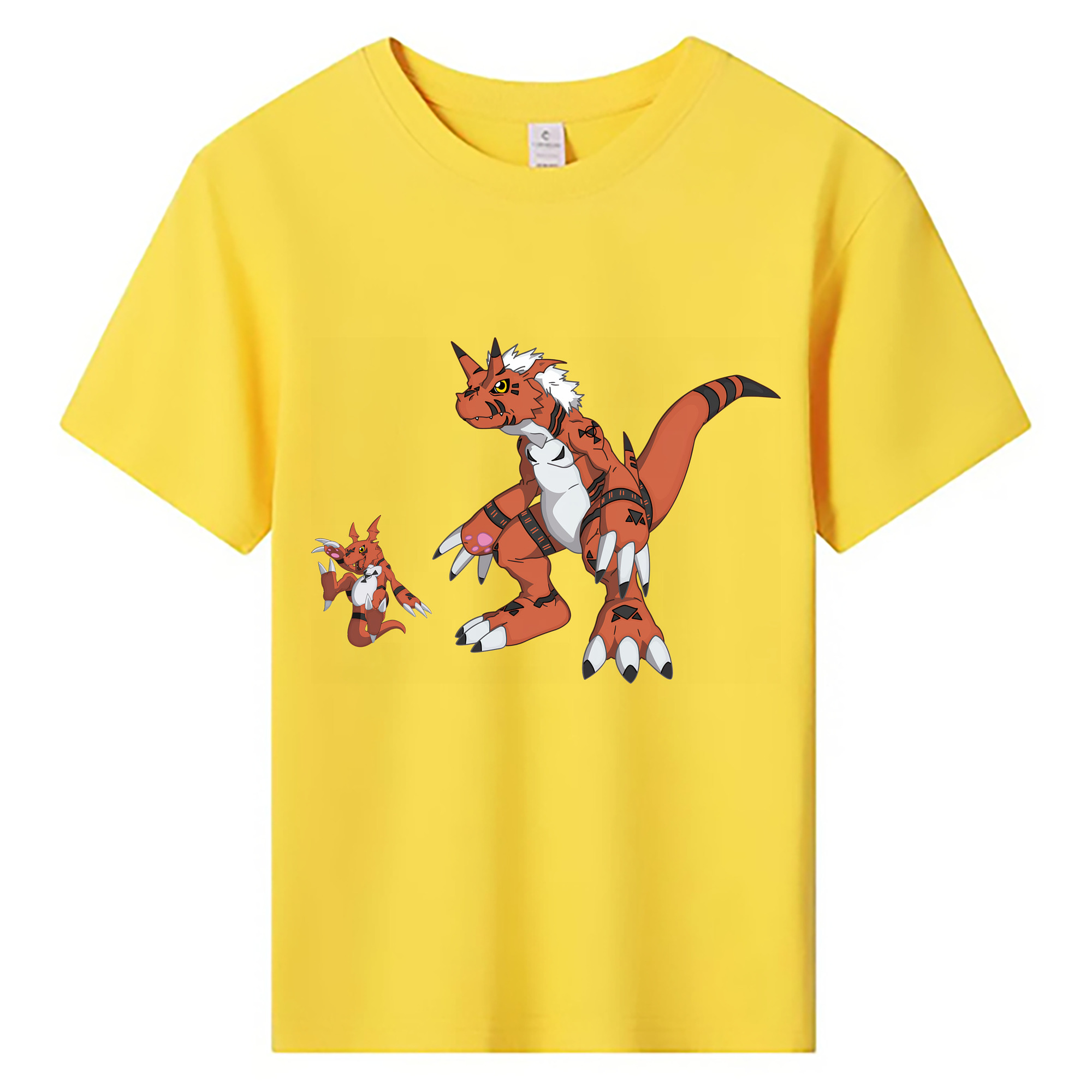 （画像用） Digimon デジタルモンスター/デジモン 綿100％キッズTシャツ（フロントプリント）