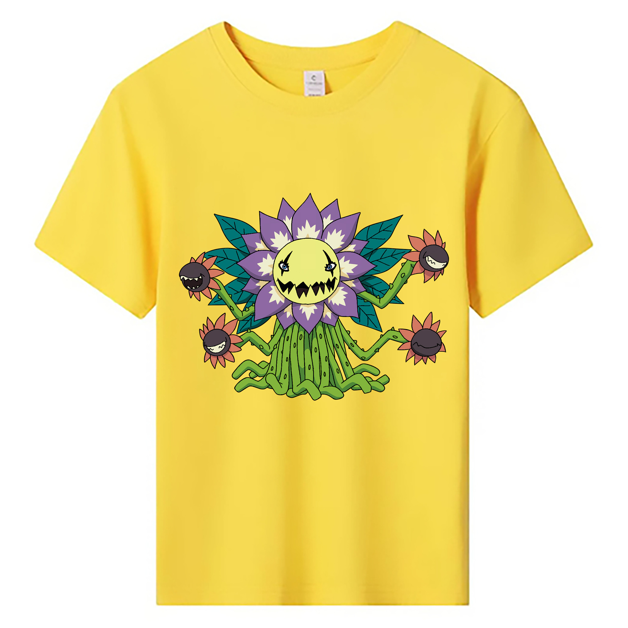 （画像用） Digimon デジタルモンスター/デジモン 綿100％キッズTシャツ（フロントプリント）