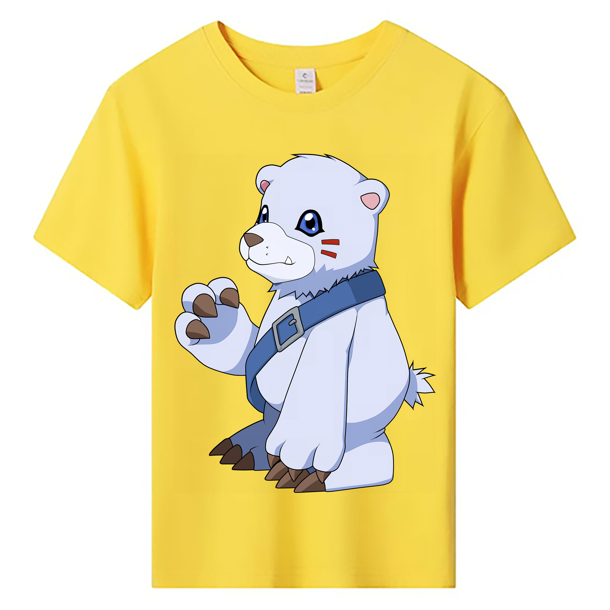 （画像用） Digimon デジタルモンスター/デジモン 綿100％キッズTシャツ（フロントプリント）