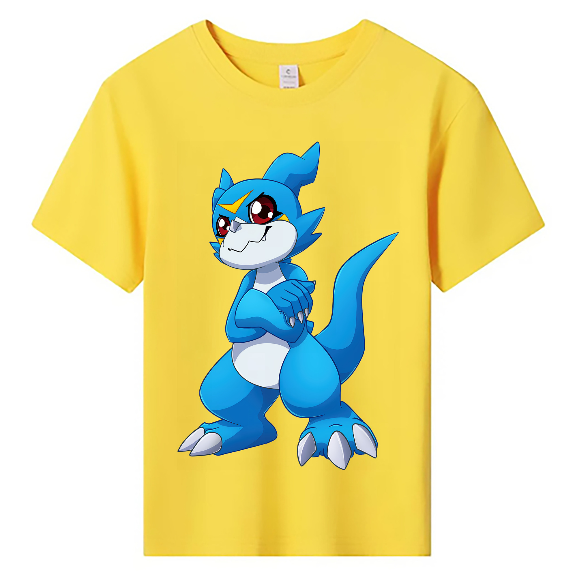 （画像用） Digimon デジタルモンスター/デジモン 綿100％キッズTシャツ（フロントプリント）