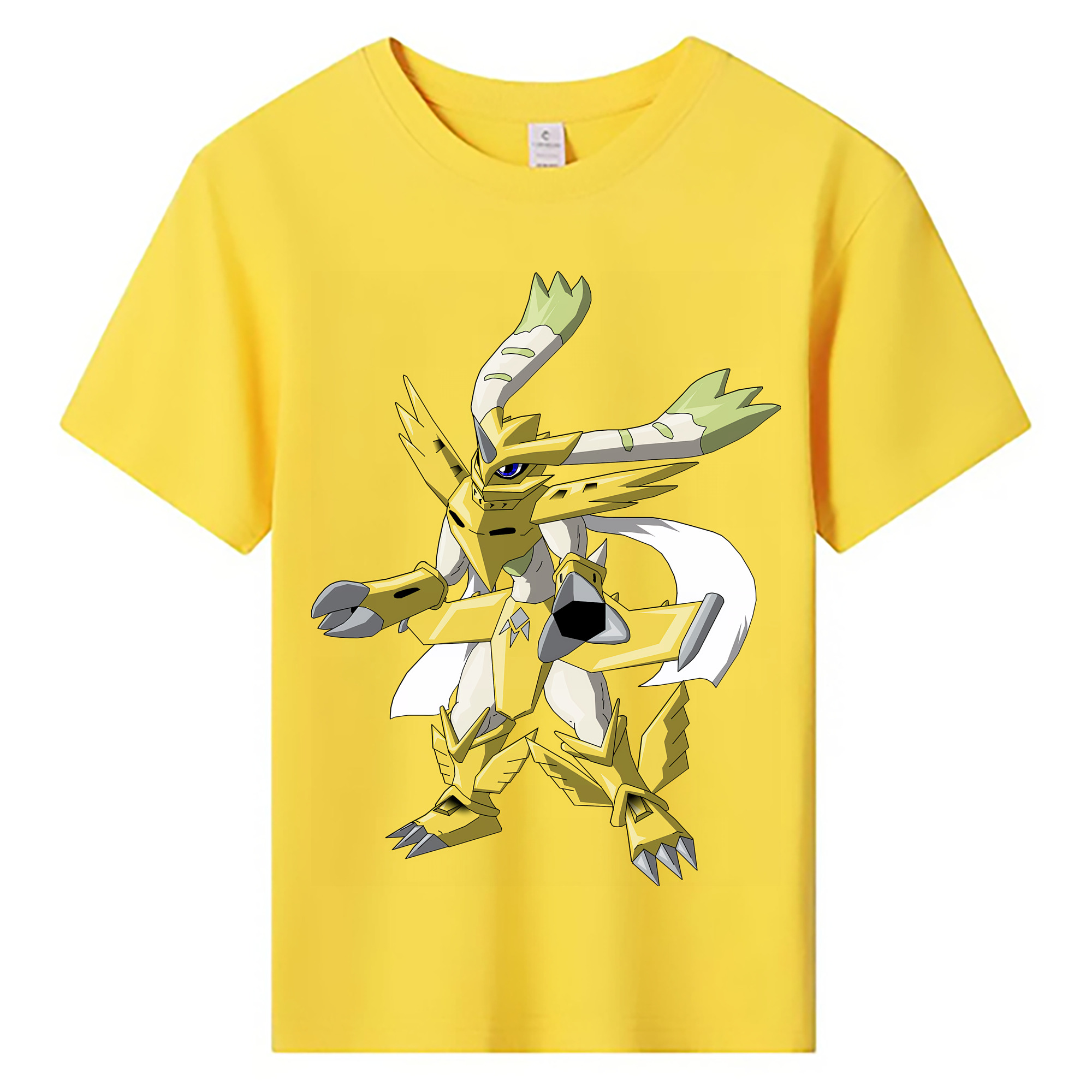 （画像用） Digimon デジタルモンスター/デジモン 綿100％キッズTシャツ（フロントプリント）