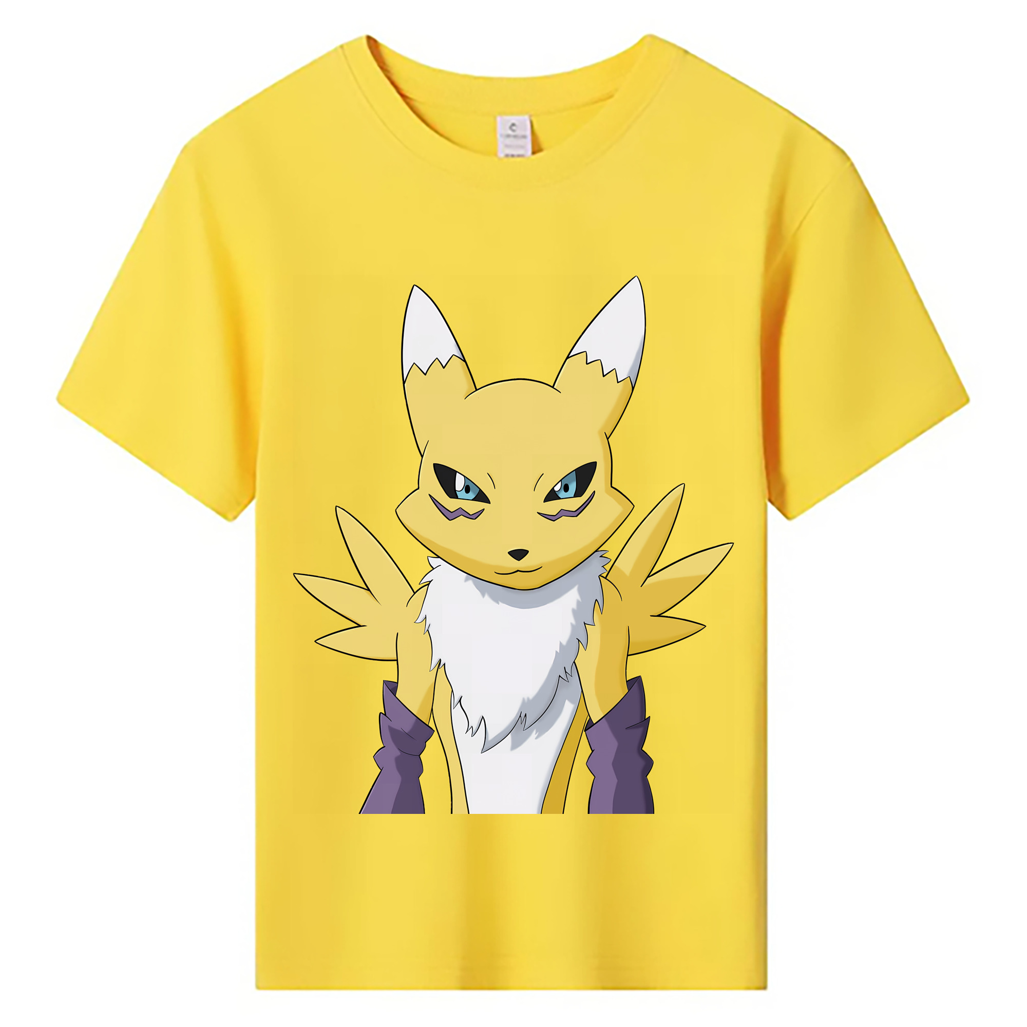 （画像用） Digimon デジタルモンスター/デジモン 綿100％キッズTシャツ（フロントプリント）