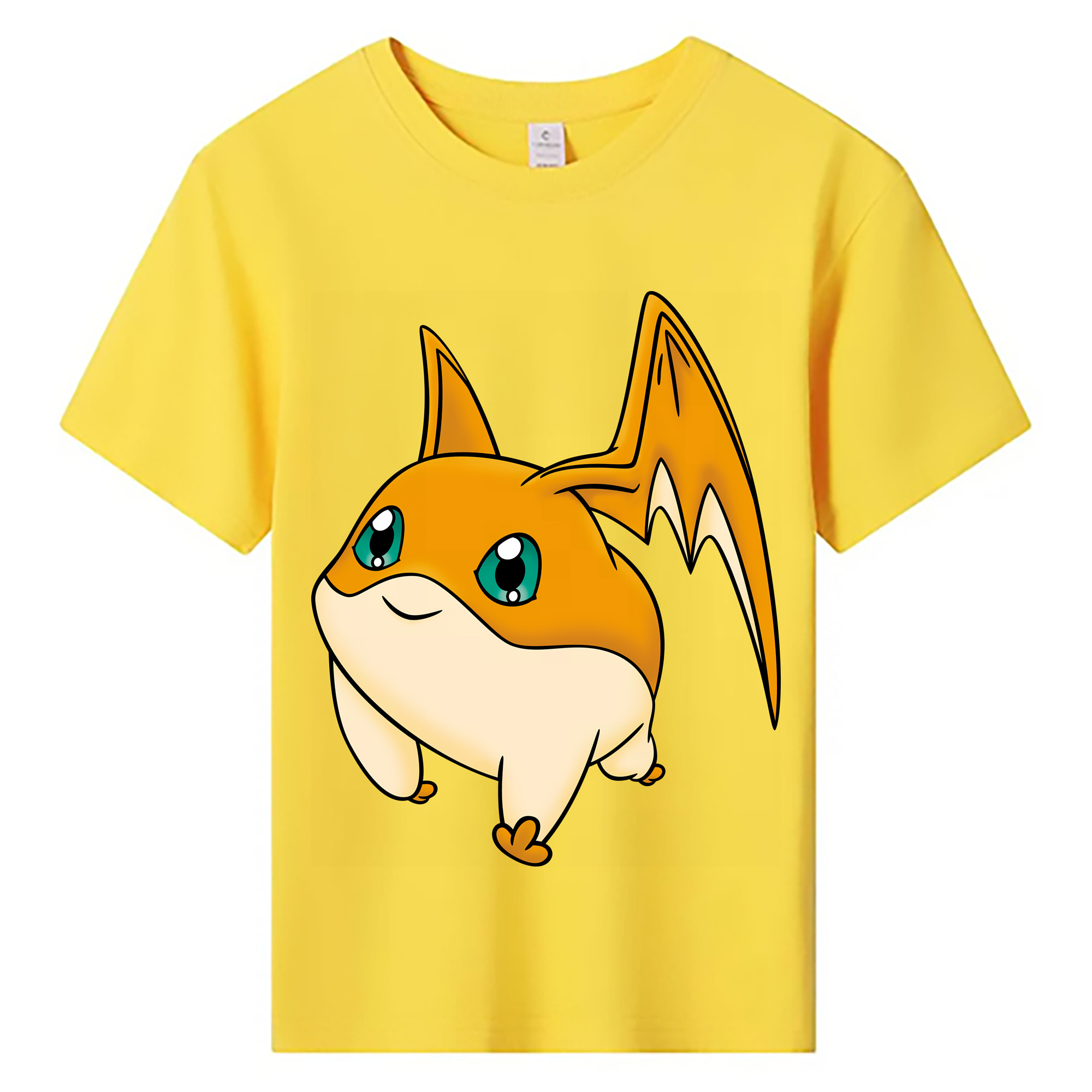 （画像用） Digimon デジタルモンスター/デジモン 綿100％キッズTシャツ（フロントプリント）