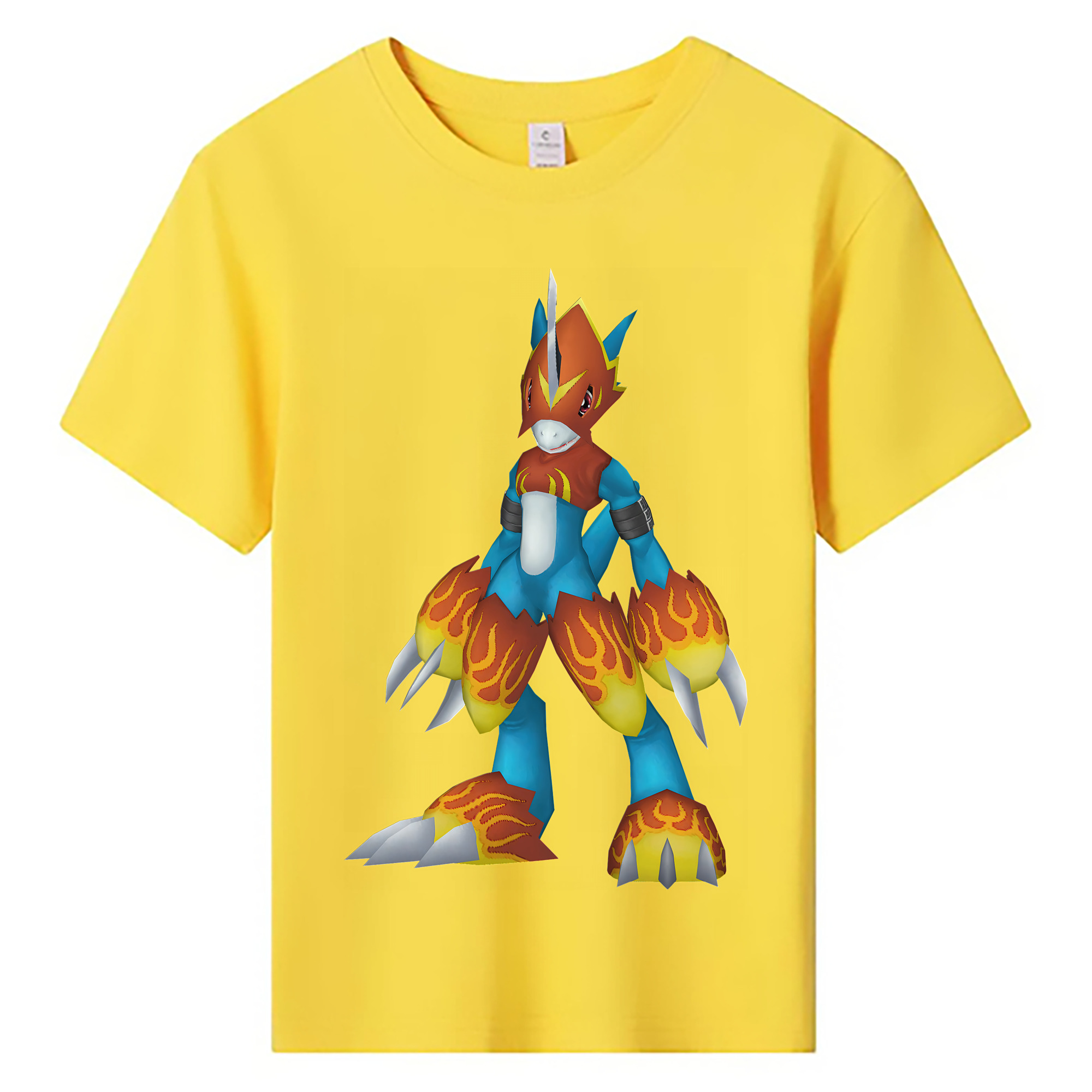 （画像用） Digimon デジタルモンスター/デジモン 綿100％キッズTシャツ（フロントプリント）