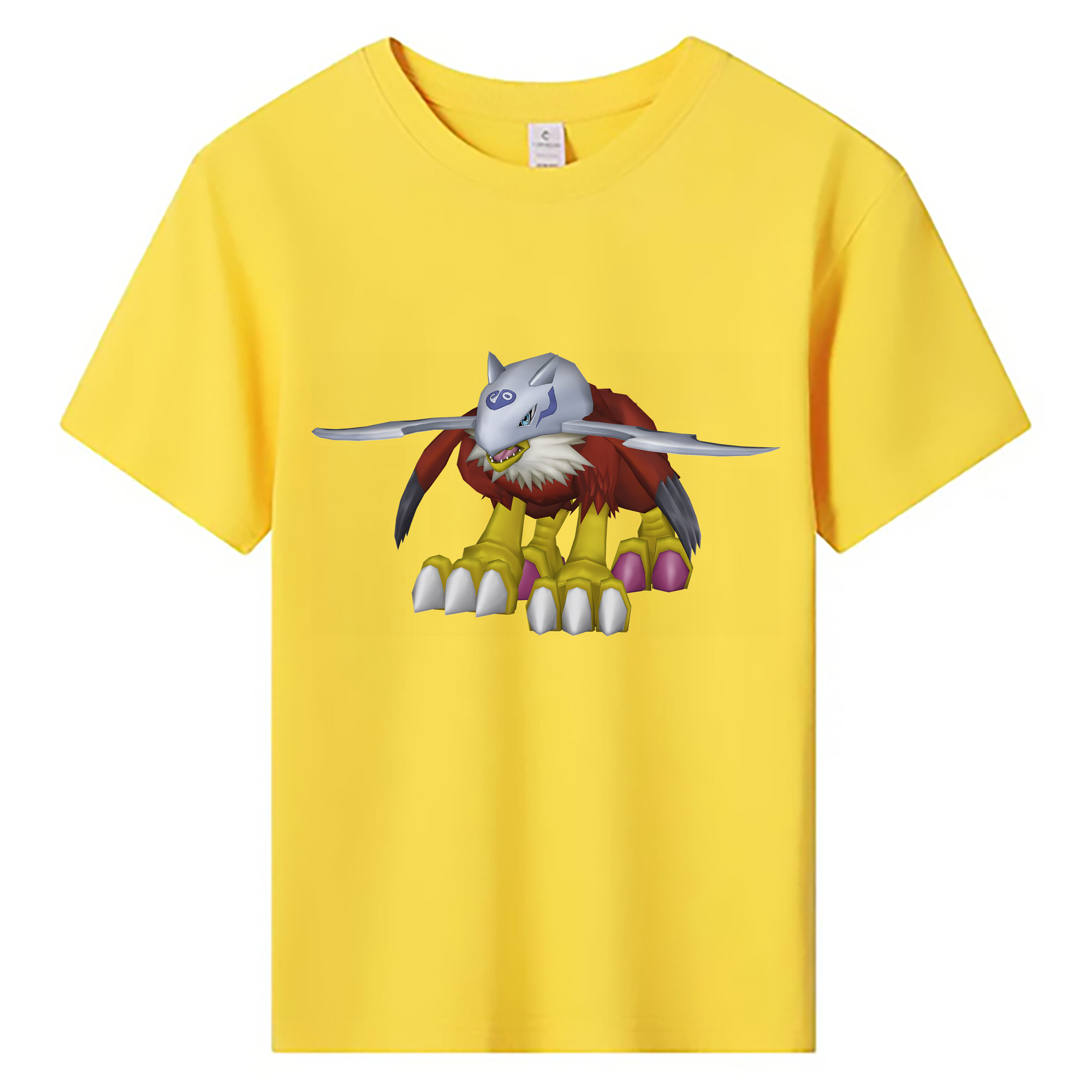 （画像用） Digimon デジタルモンスター/デジモン 綿100％キッズTシャツ（フロントプリント）