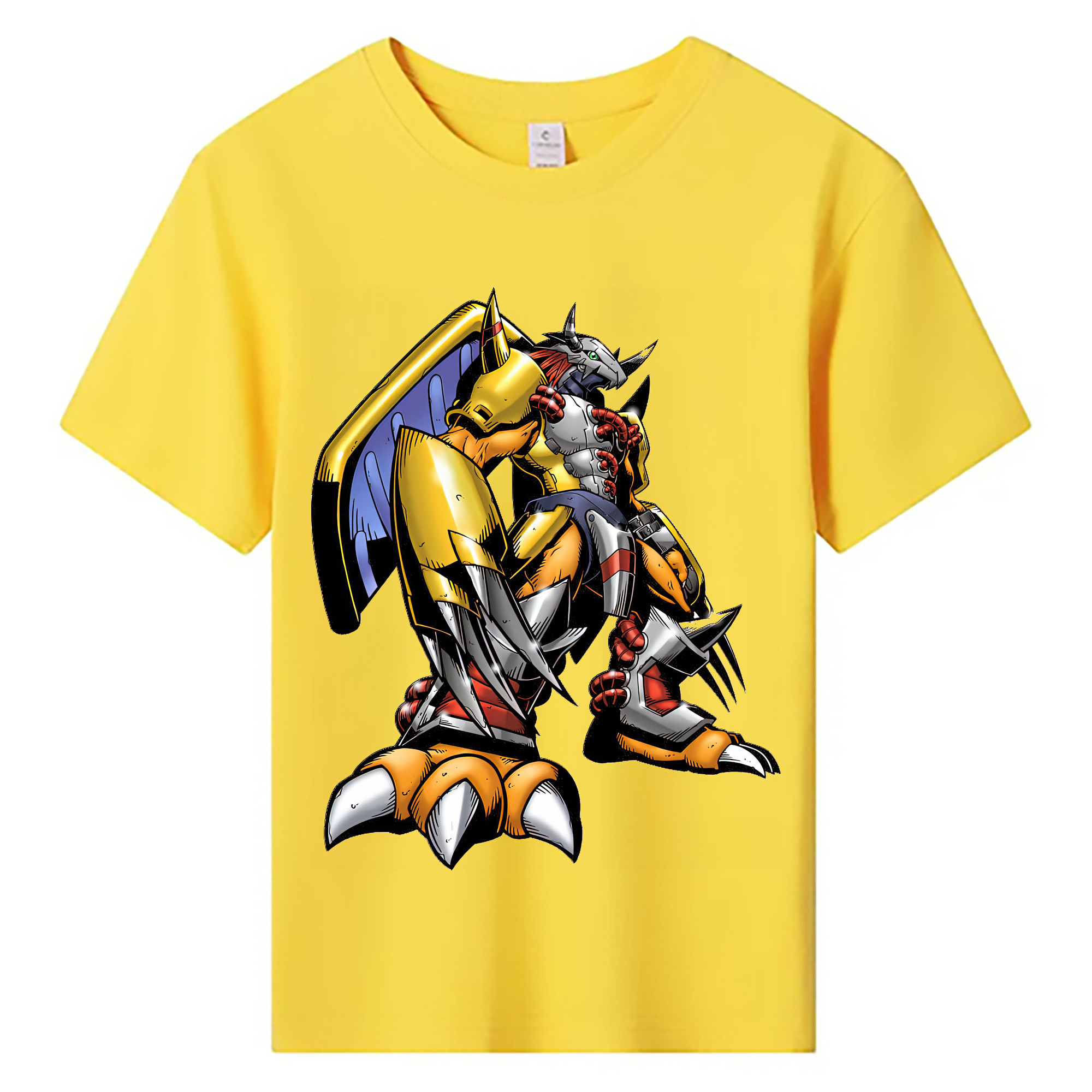 （画像用） Digimon デジタルモンスター/デジモン 綿100％キッズTシャツ（フロントプリント）