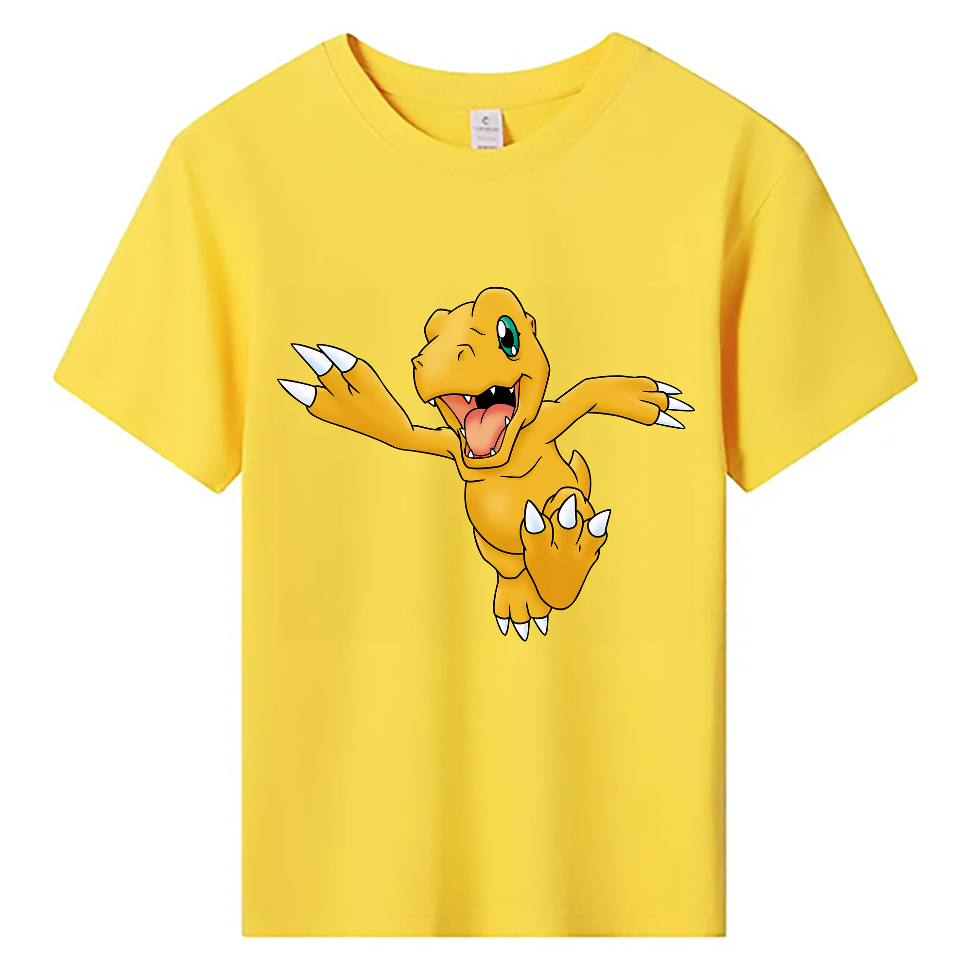 （画像用） Digimon デジタルモンスター/デジモン 綿100％キッズTシャツ（フロントプリント）