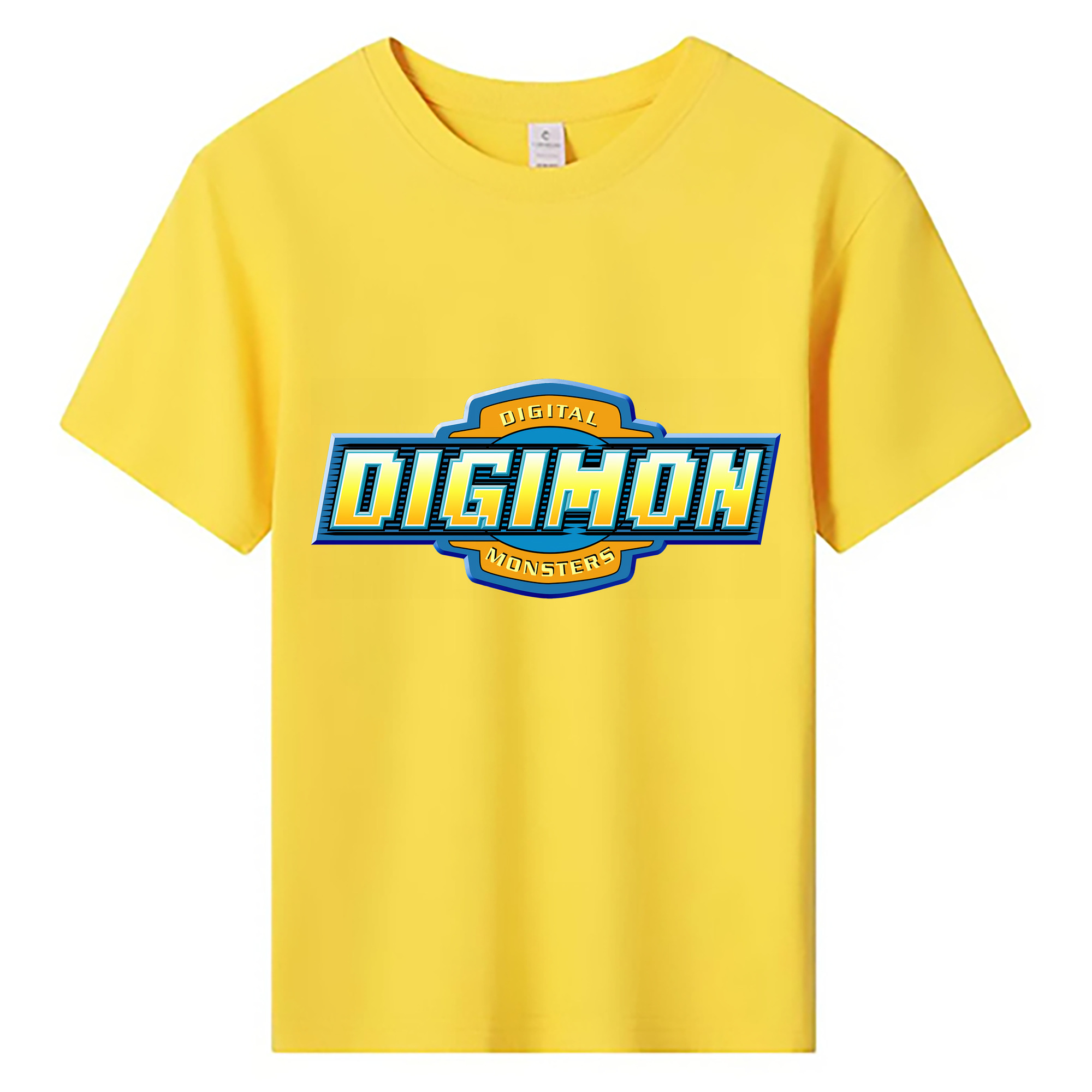 （画像用） Digimon デジタルモンスター/デジモン 綿100％キッズTシャツ（フロントプリント）