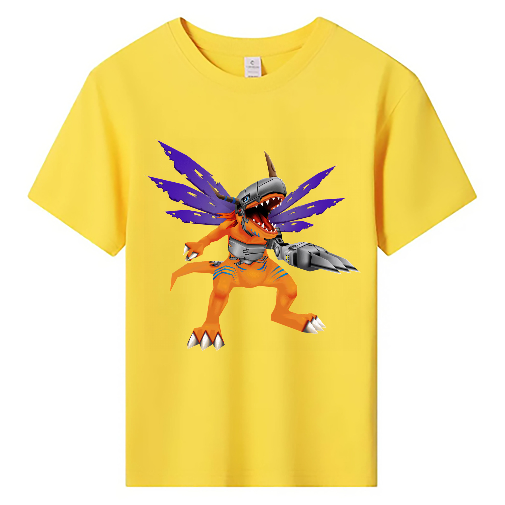 （画像用） Digimon デジタルモンスター/デジモン 綿100％キッズTシャツ（フロントプリント）