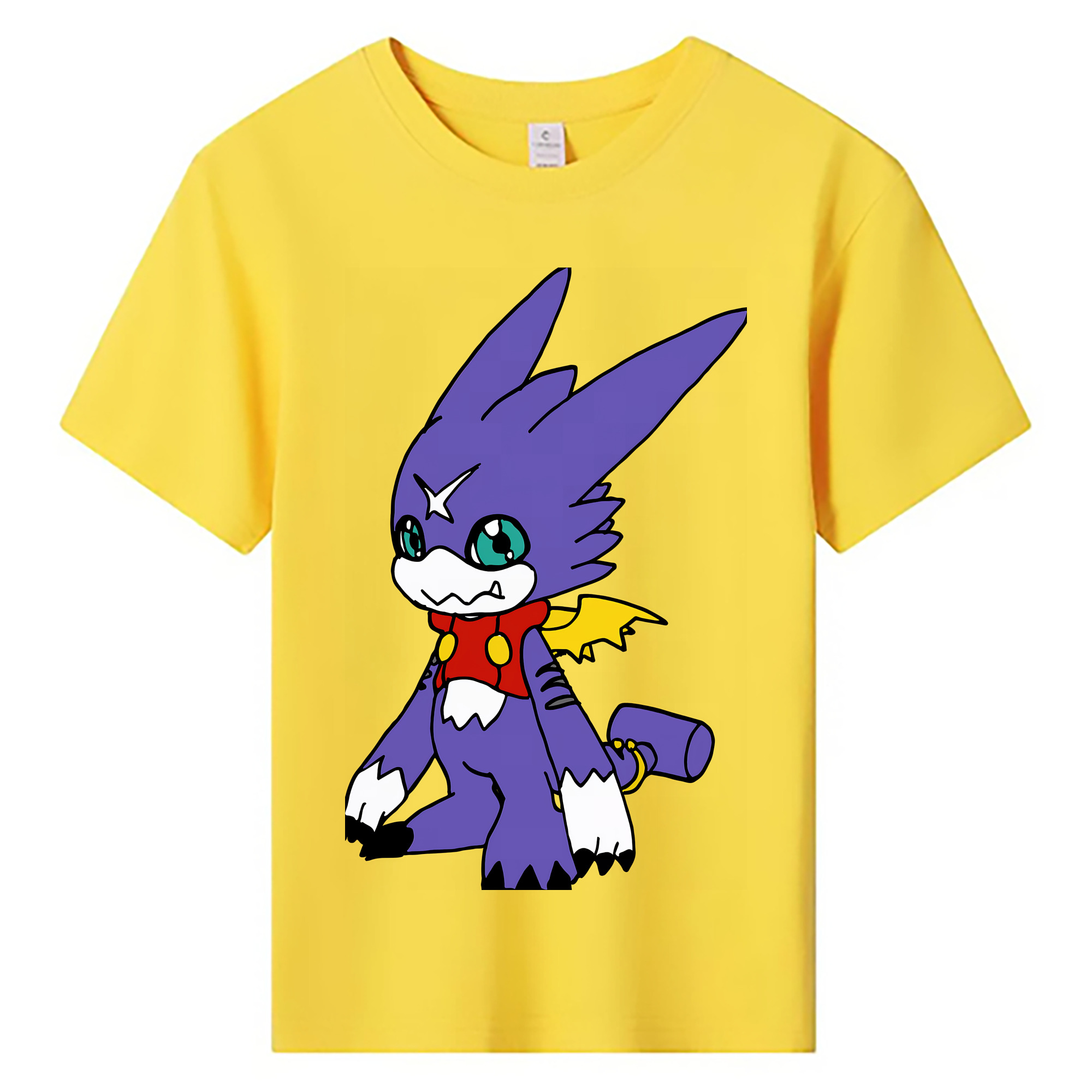 （画像用） Digimon デジタルモンスター/デジモン 綿100％キッズTシャツ（フロントプリント）