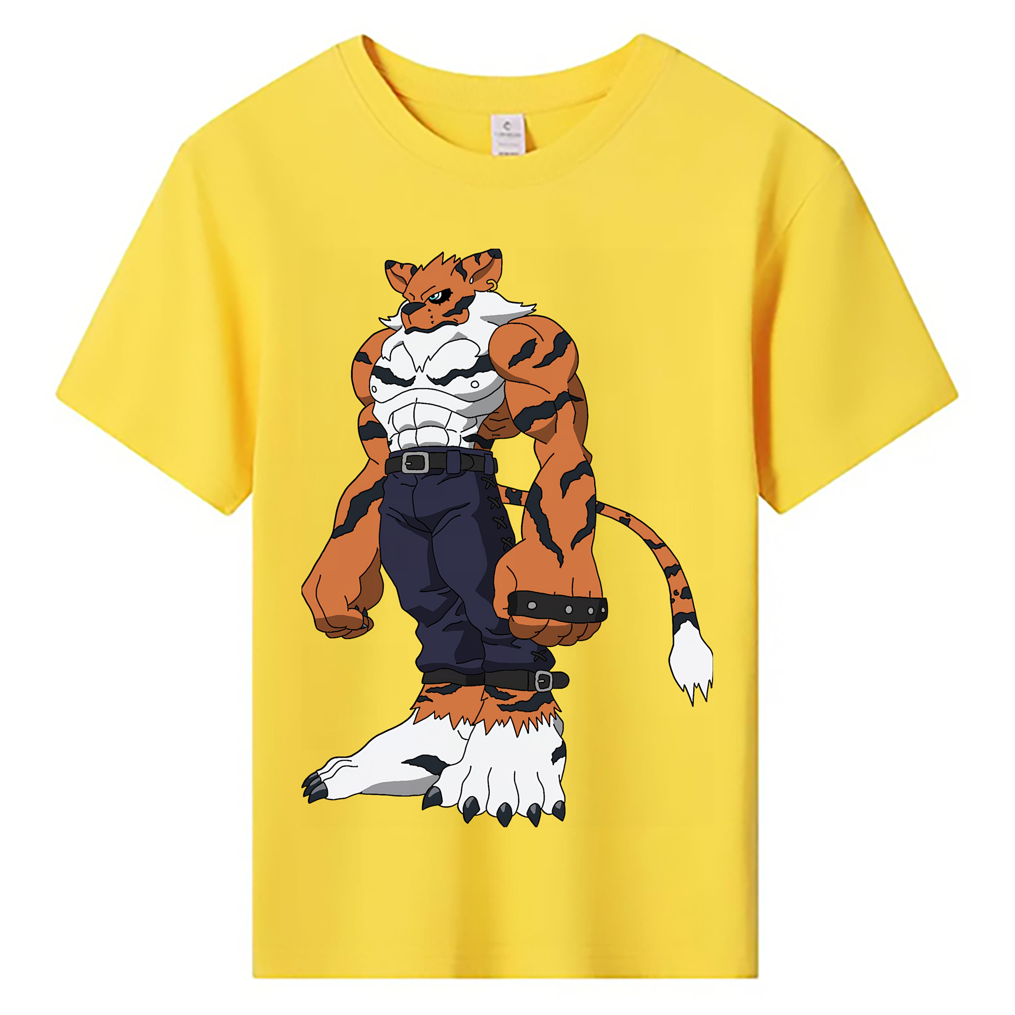 （画像用） Digimon デジタルモンスター/デジモン 綿100％キッズTシャツ（フロントプリント）