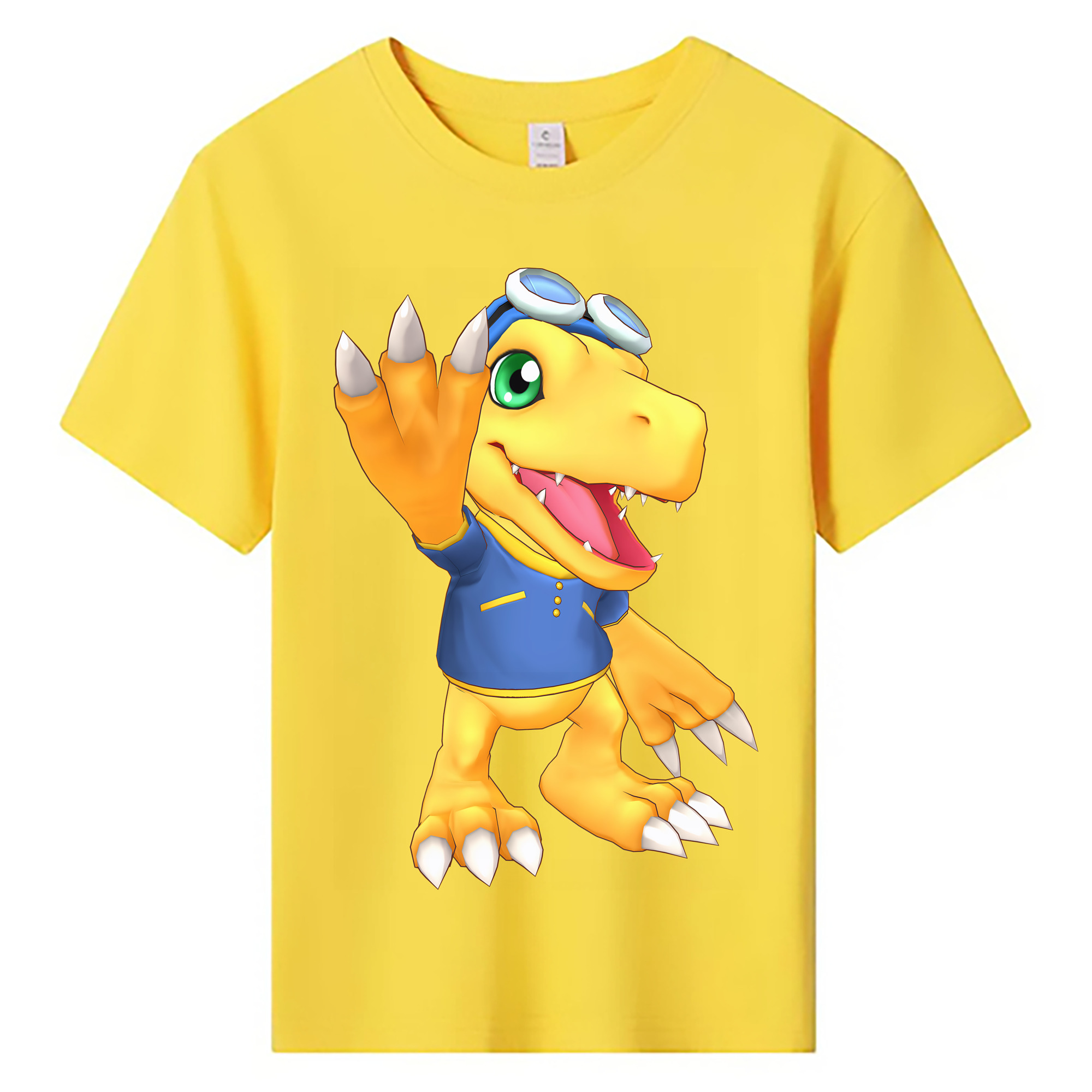 （画像用） Digimon デジタルモンスター/デジモン 綿100％キッズTシャツ（フロントプリント）