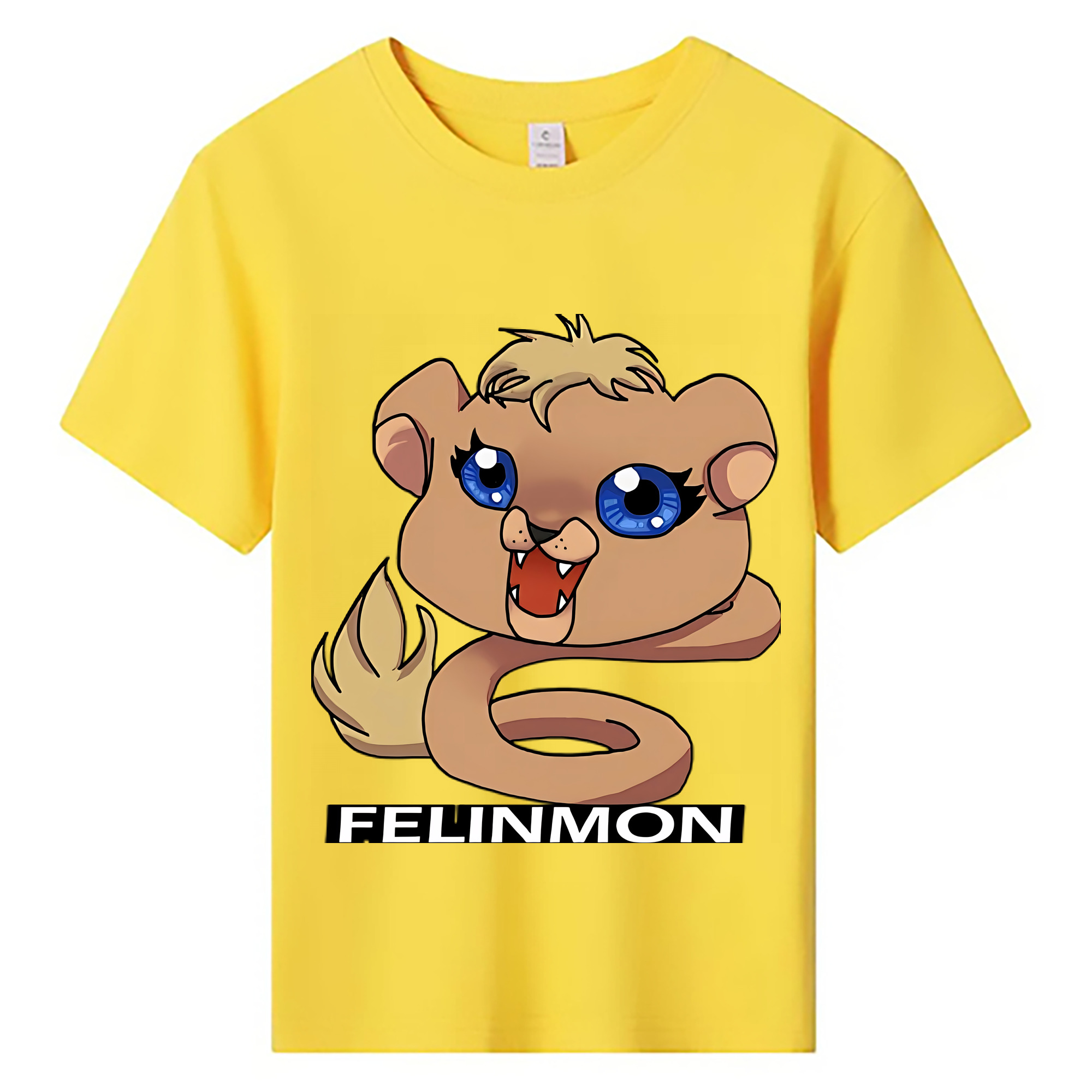 （画像用） Digimon デジタルモンスター/デジモン 綿100％キッズTシャツ（フロントプリント）