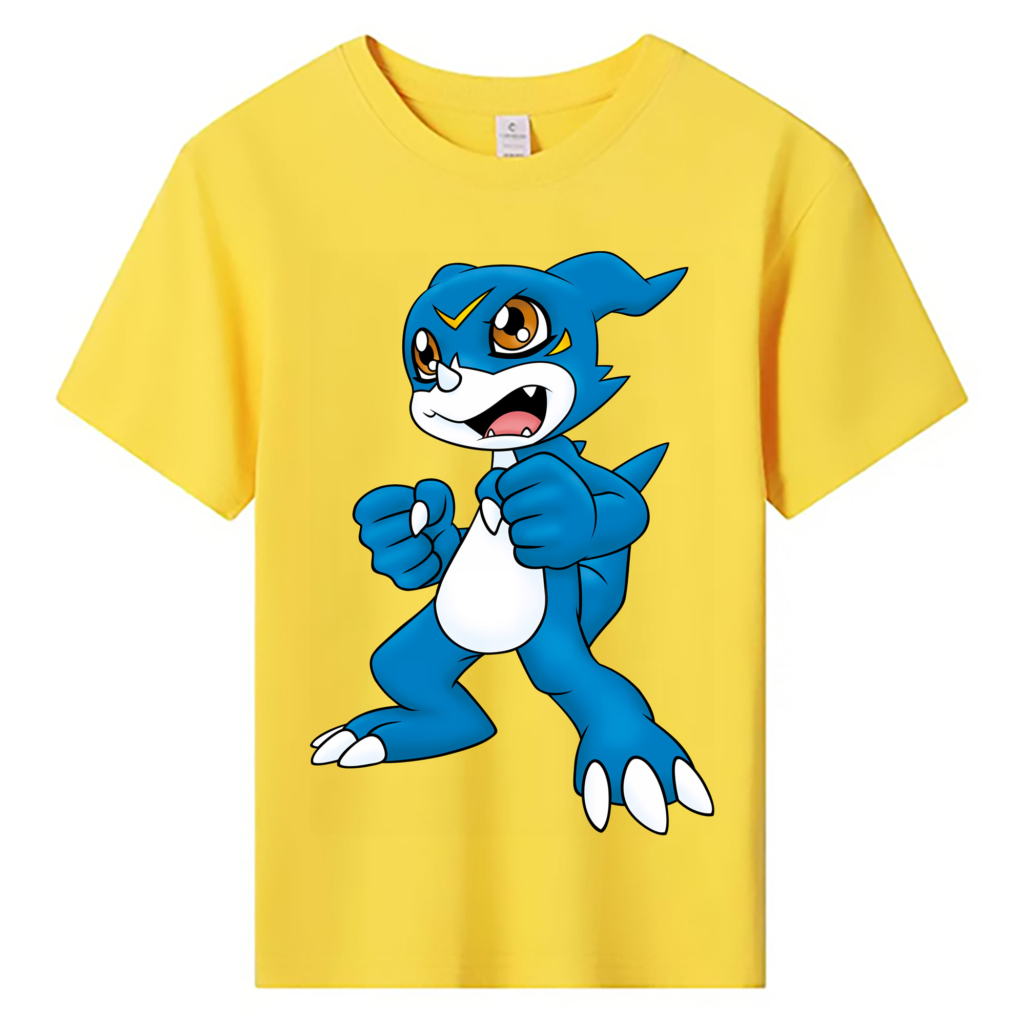 （画像用） Digimon デジタルモンスター/デジモン 綿100％キッズTシャツ（フロントプリント）