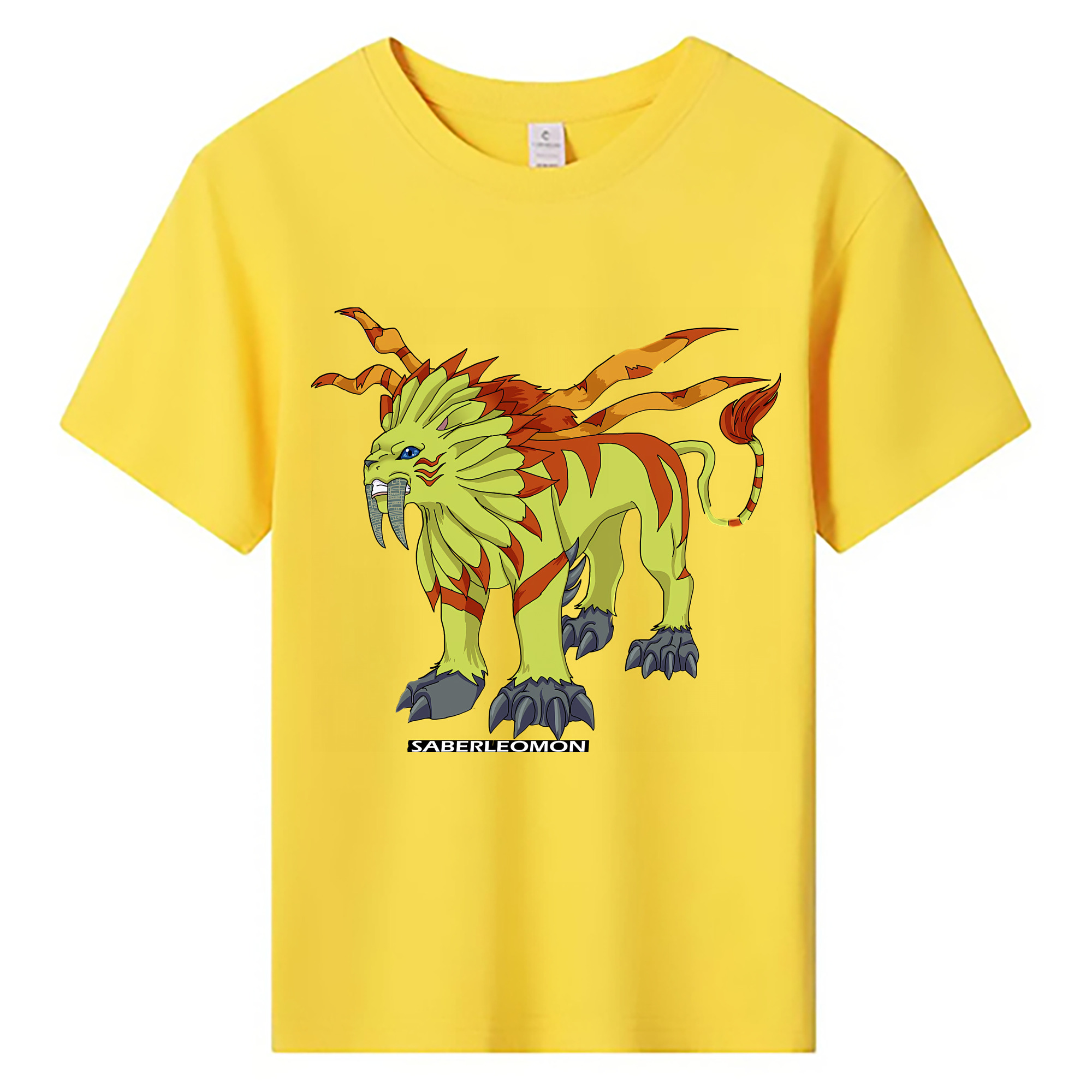 （画像用） Digimon デジタルモンスター/デジモン 綿100％キッズTシャツ（フロントプリント）