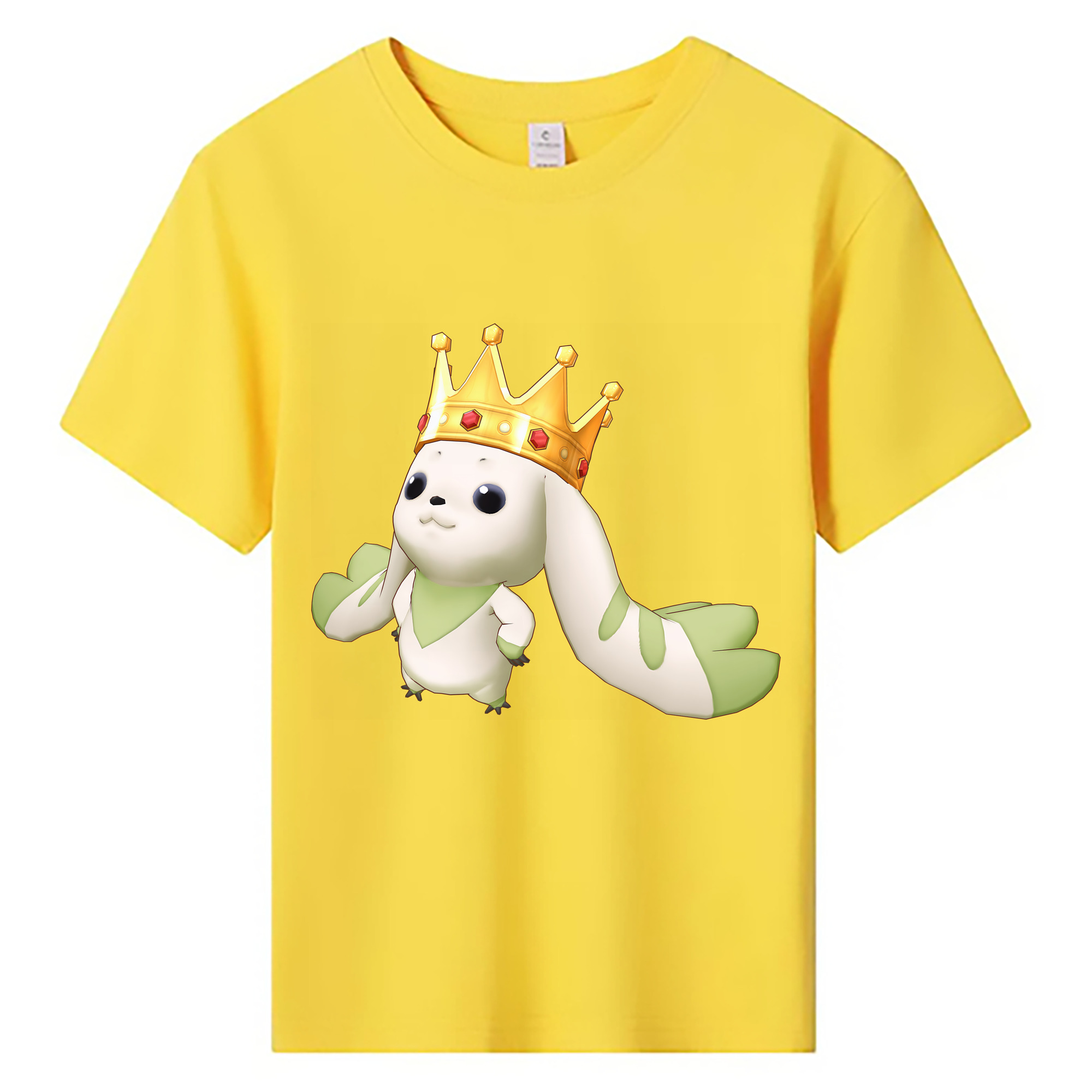 （画像用） Digimon デジタルモンスター/デジモン 綿100％キッズTシャツ（フロントプリント）