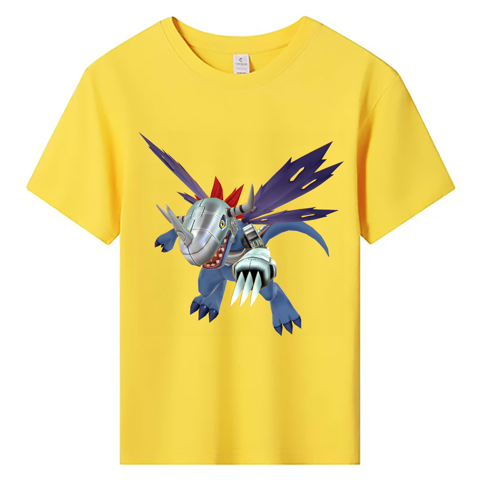（画像用） Digimon デジタルモンスター/デジモン 綿100％キッズTシャツ（フロントプリント）