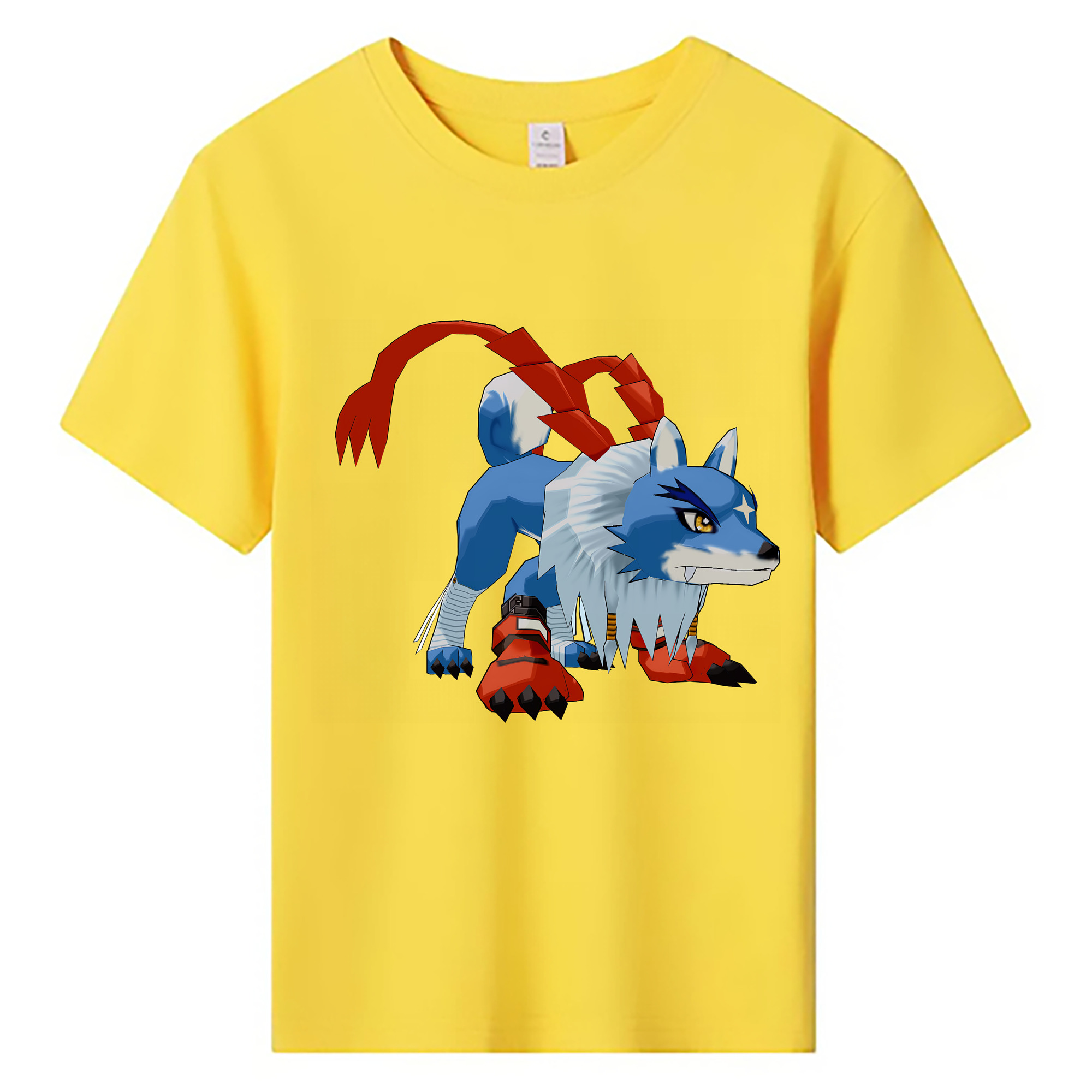 （画像用） Digimon デジタルモンスター/デジモン 綿100％キッズTシャツ（フロントプリント）