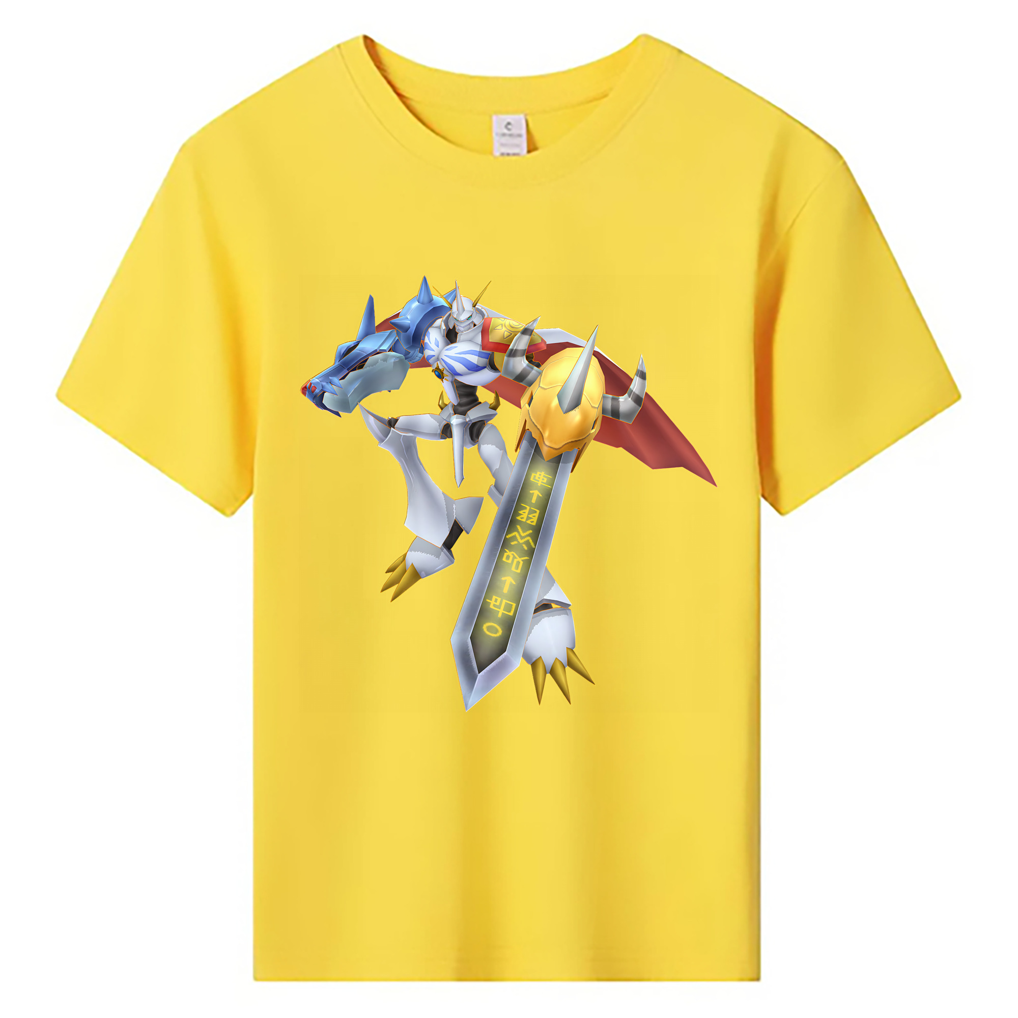 （画像用） Digimon デジタルモンスター/デジモン 綿100％キッズTシャツ（フロントプリント）