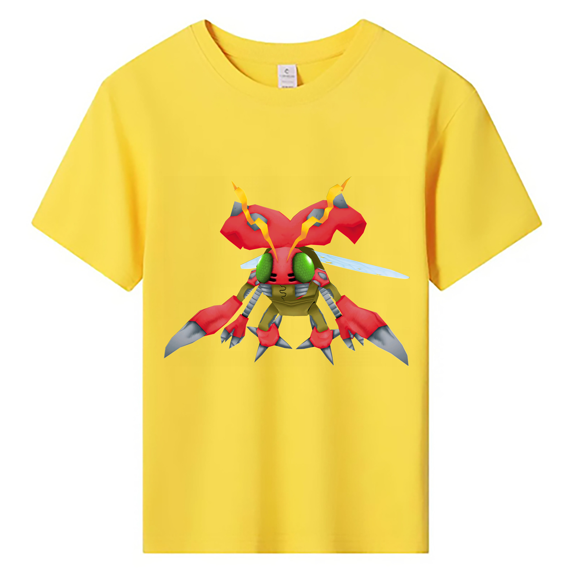 （画像用） Digimon デジタルモンスター/デジモン 綿100％キッズTシャツ（フロントプリント）