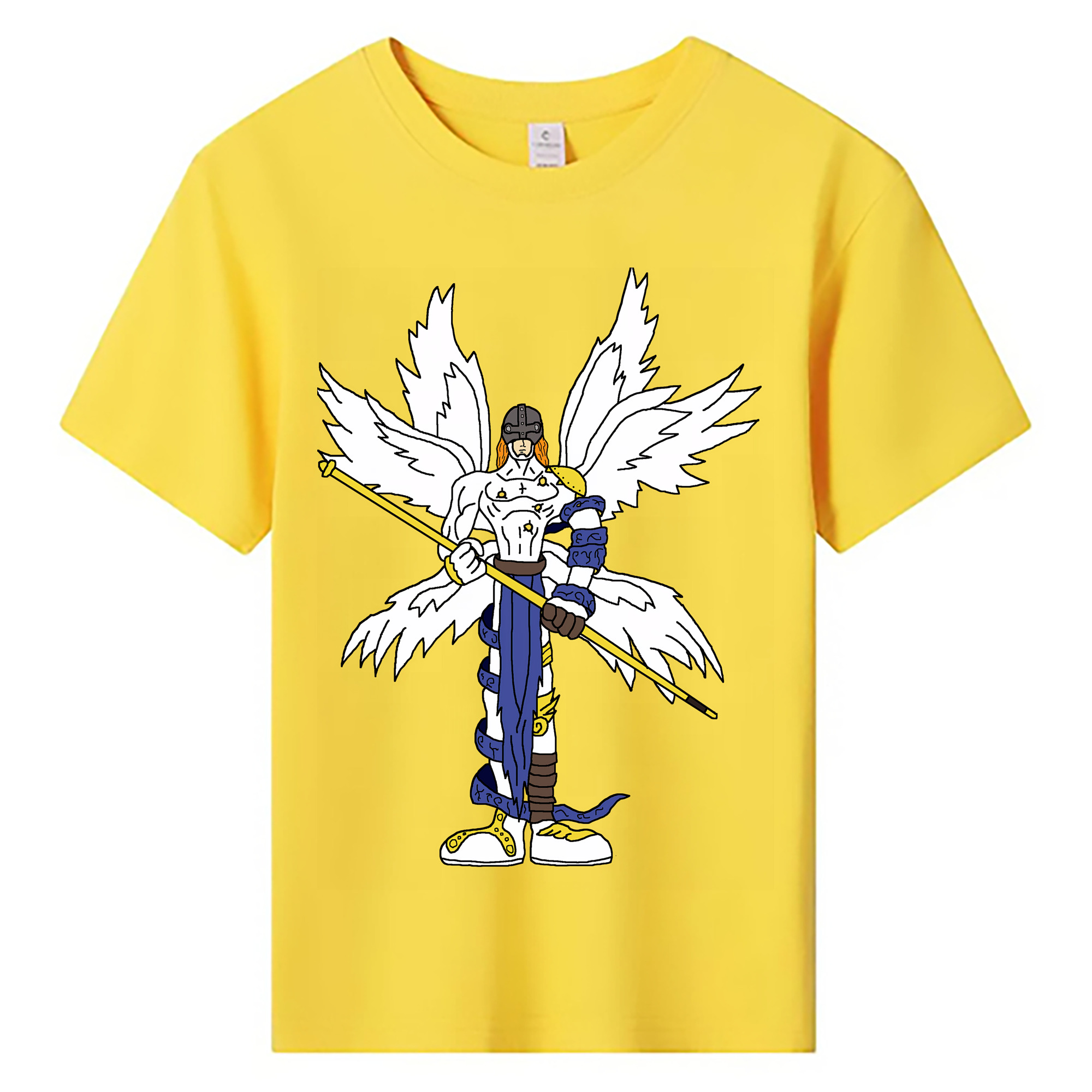 （画像用） Digimon デジタルモンスター/デジモン 綿100％キッズTシャツ（フロントプリント）